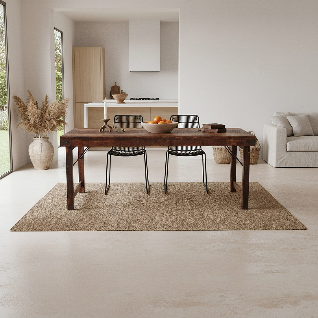 Esstisch Outdoortisch 190/80 cm Markttisch Vintage Klapptisch Braun