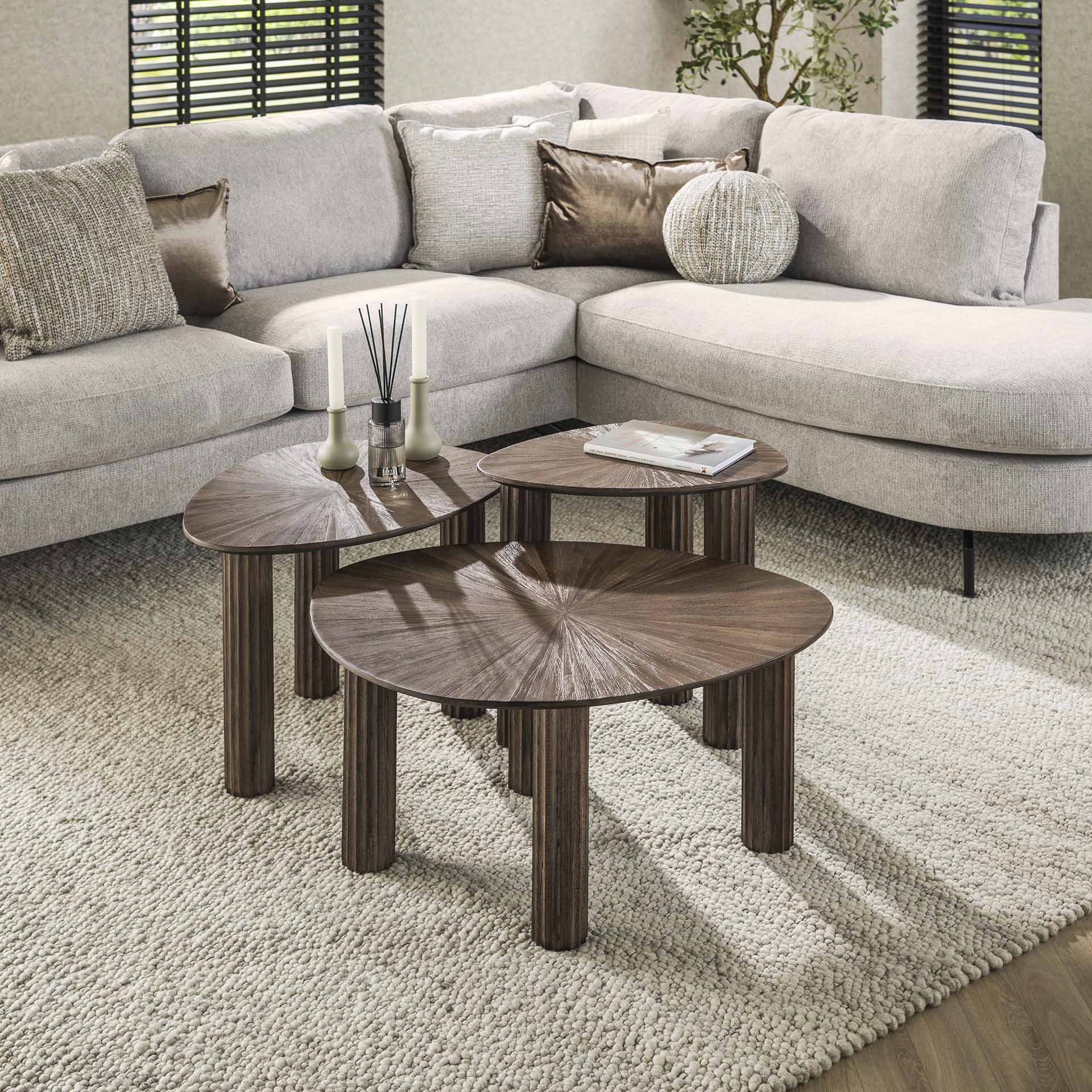 Retro Couchtischsets Maya Teakholz verschiedene Ausführungen