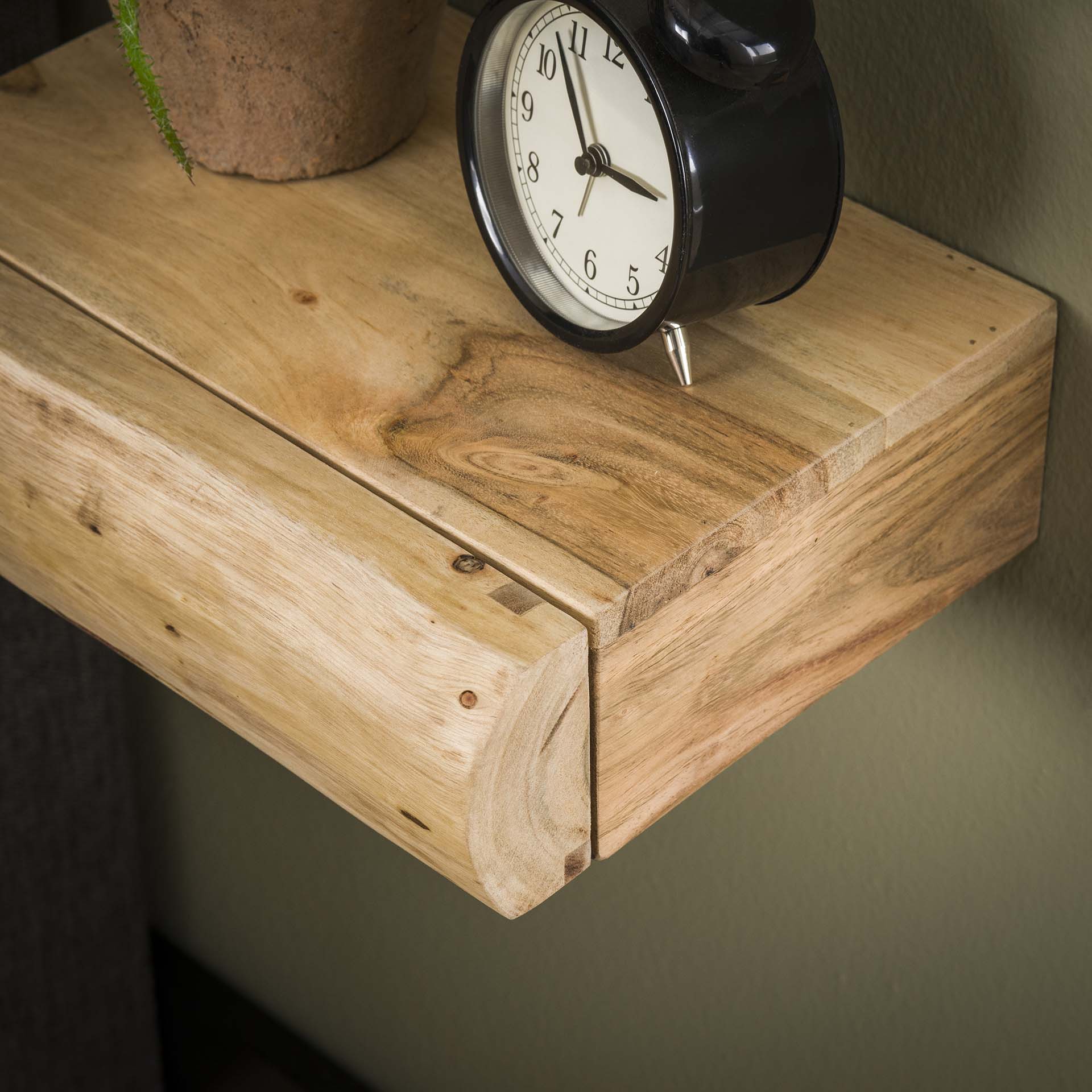 2257_15_4 Nachttisch 2er Set Natural Wood Schublade Akazienholz