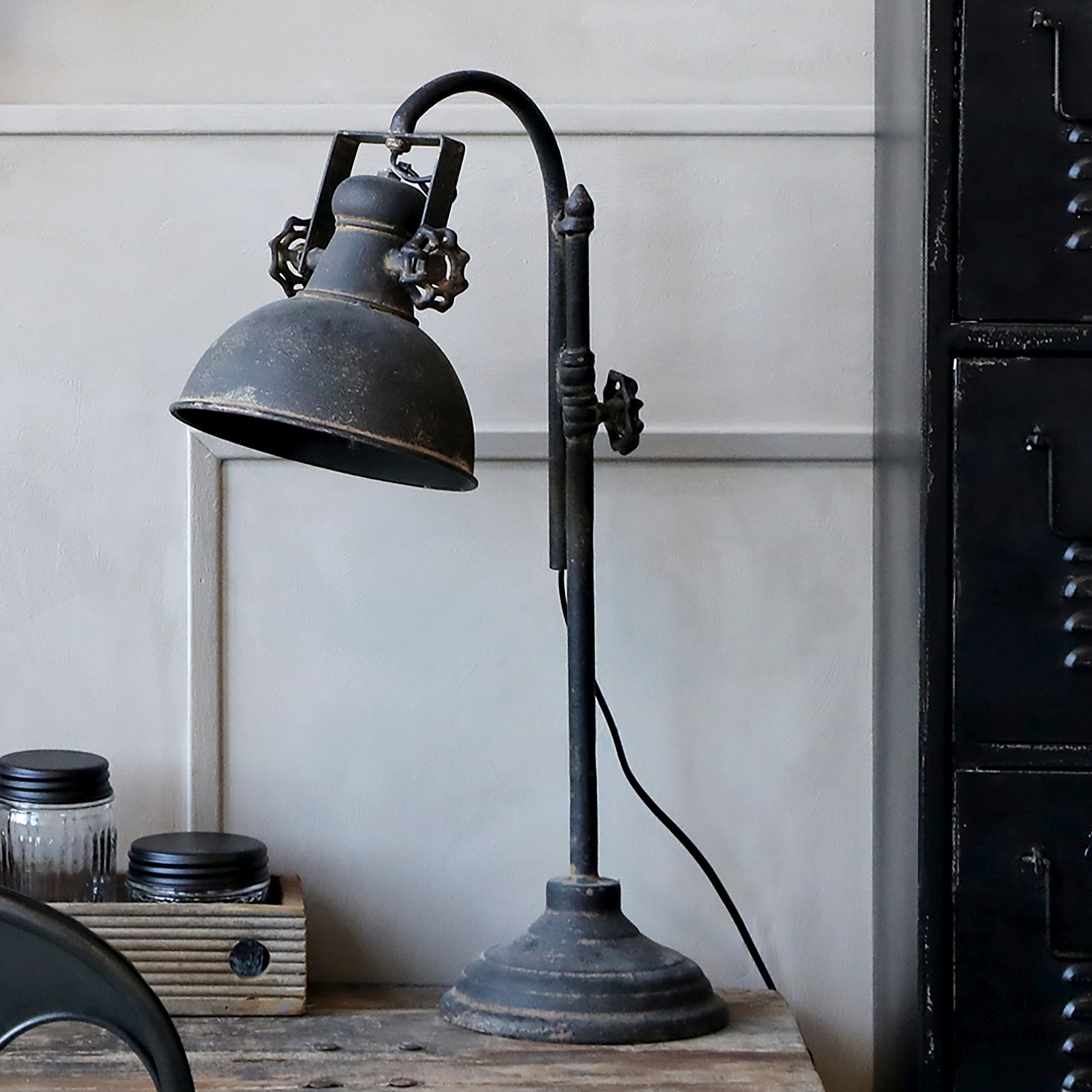 Industrial Vintage Tischlampe Dexter verstellbarer Schirm