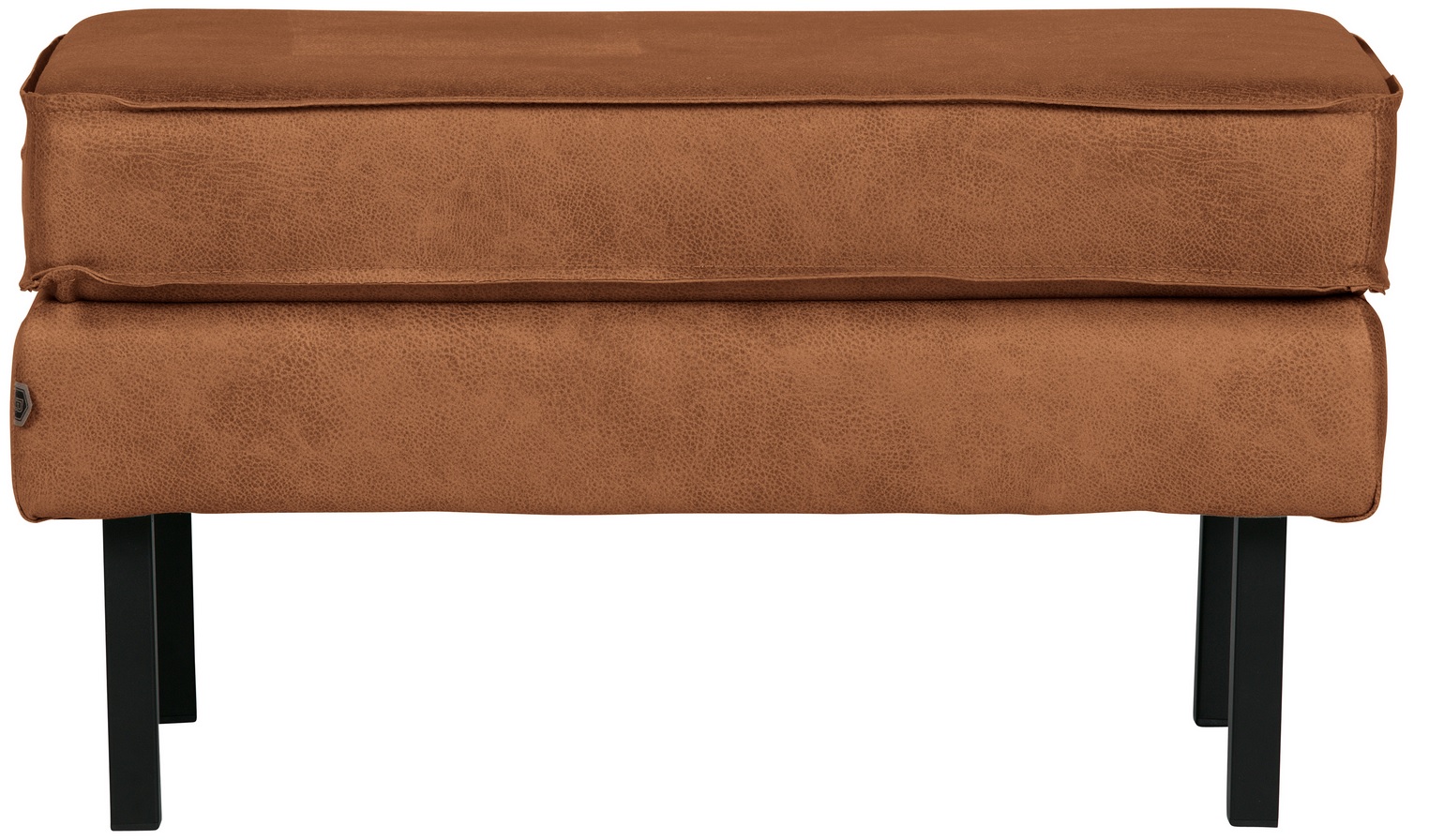 Hocker Leder Rodeo Beine Cognac