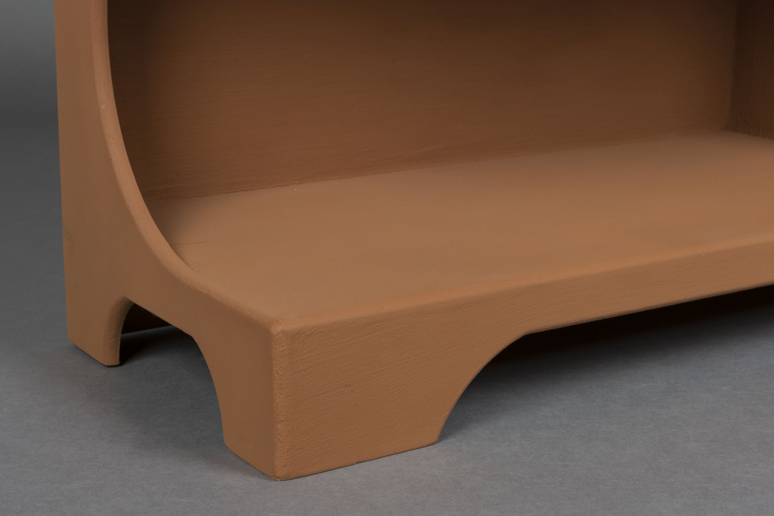 Retro Standregal Bücherregal Dundee Terracotta M