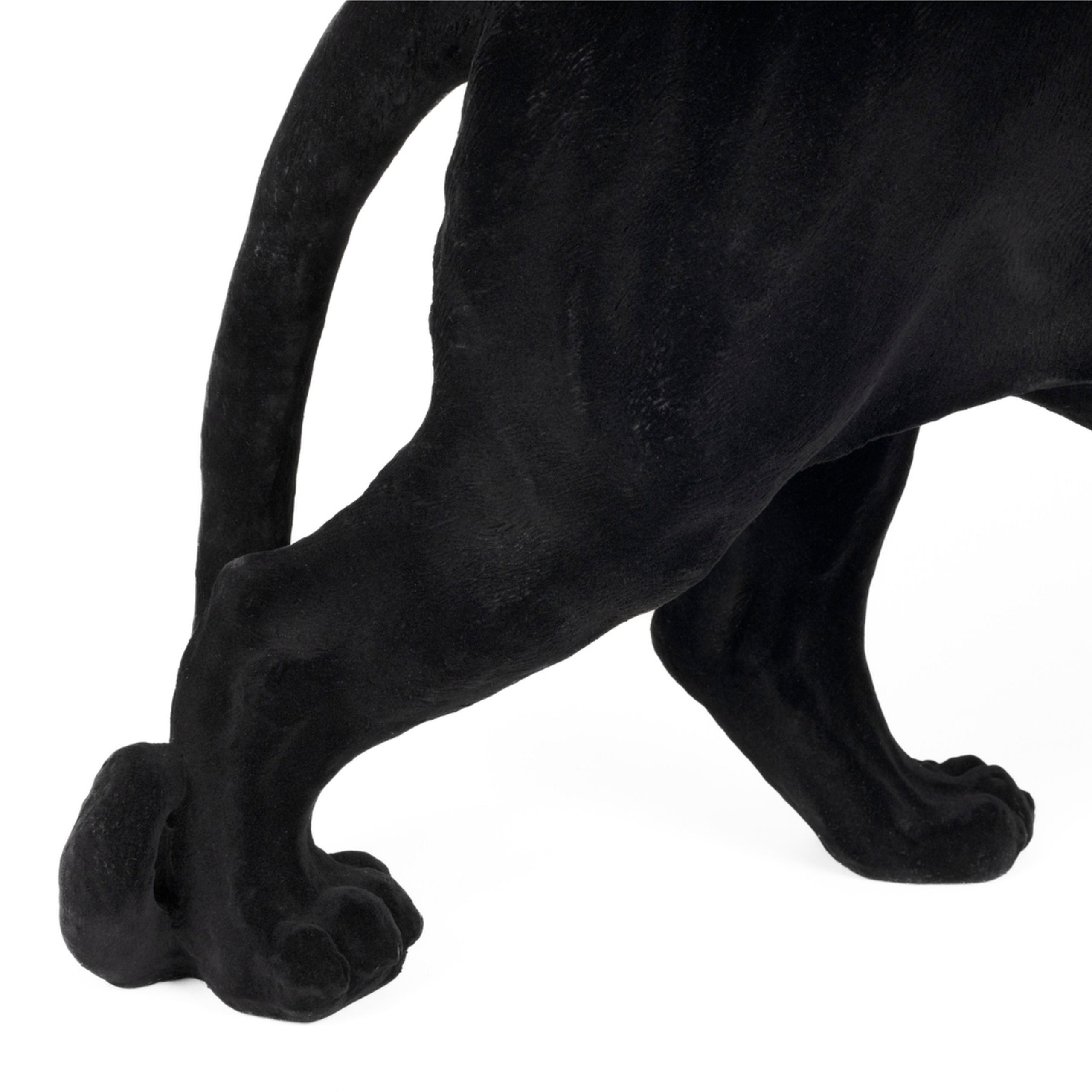 Retro Beistelltisch Couchtisch Dope As Hell Panther Rauchglasplatte Schwarz