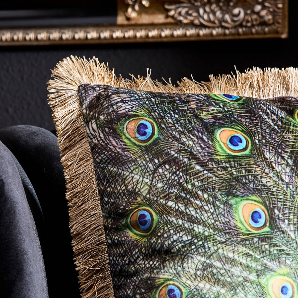 Deko Kissen Peacock 45 x 45 cm