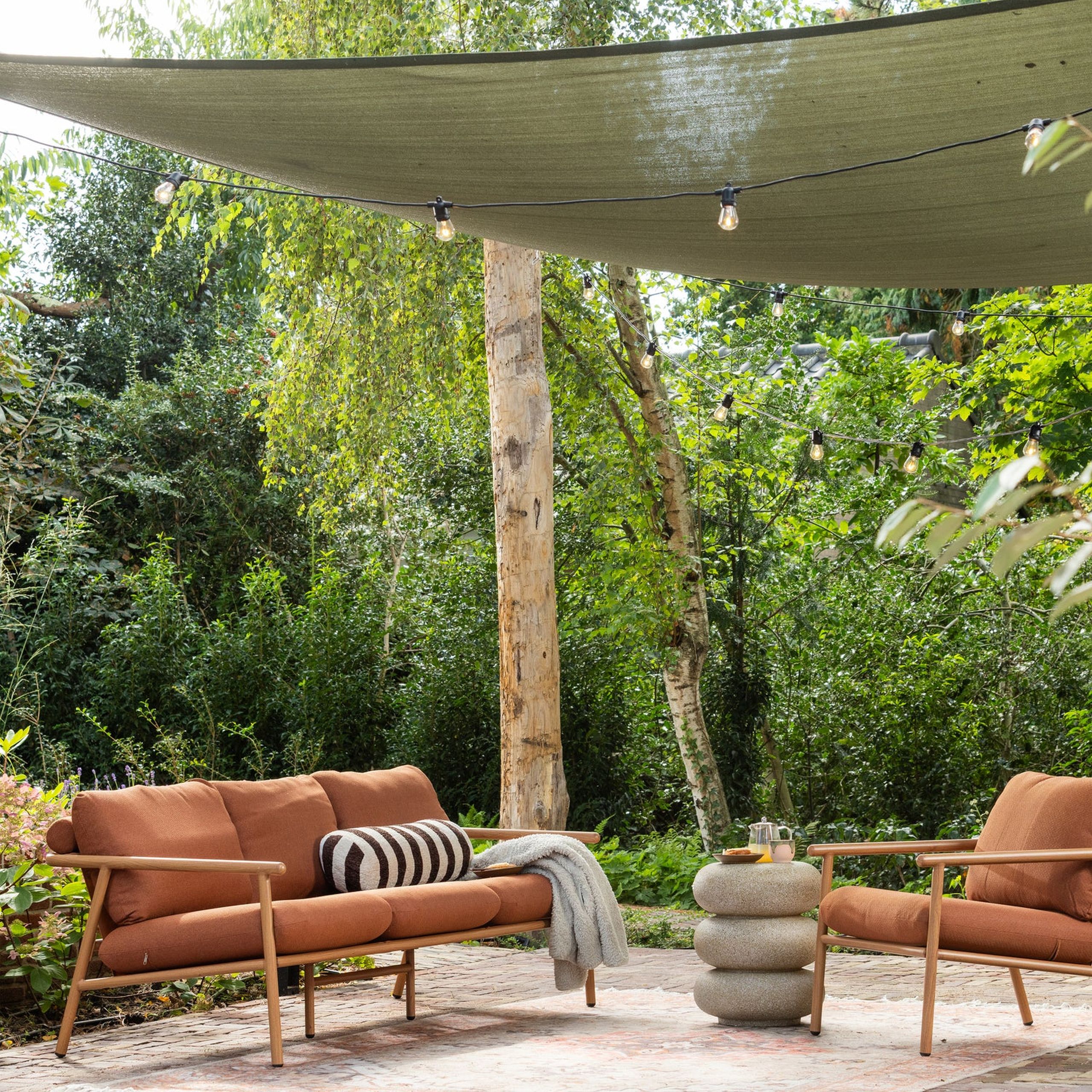 Outdoor Gartenlounge Serie Cavero Terra 3-Sitzer