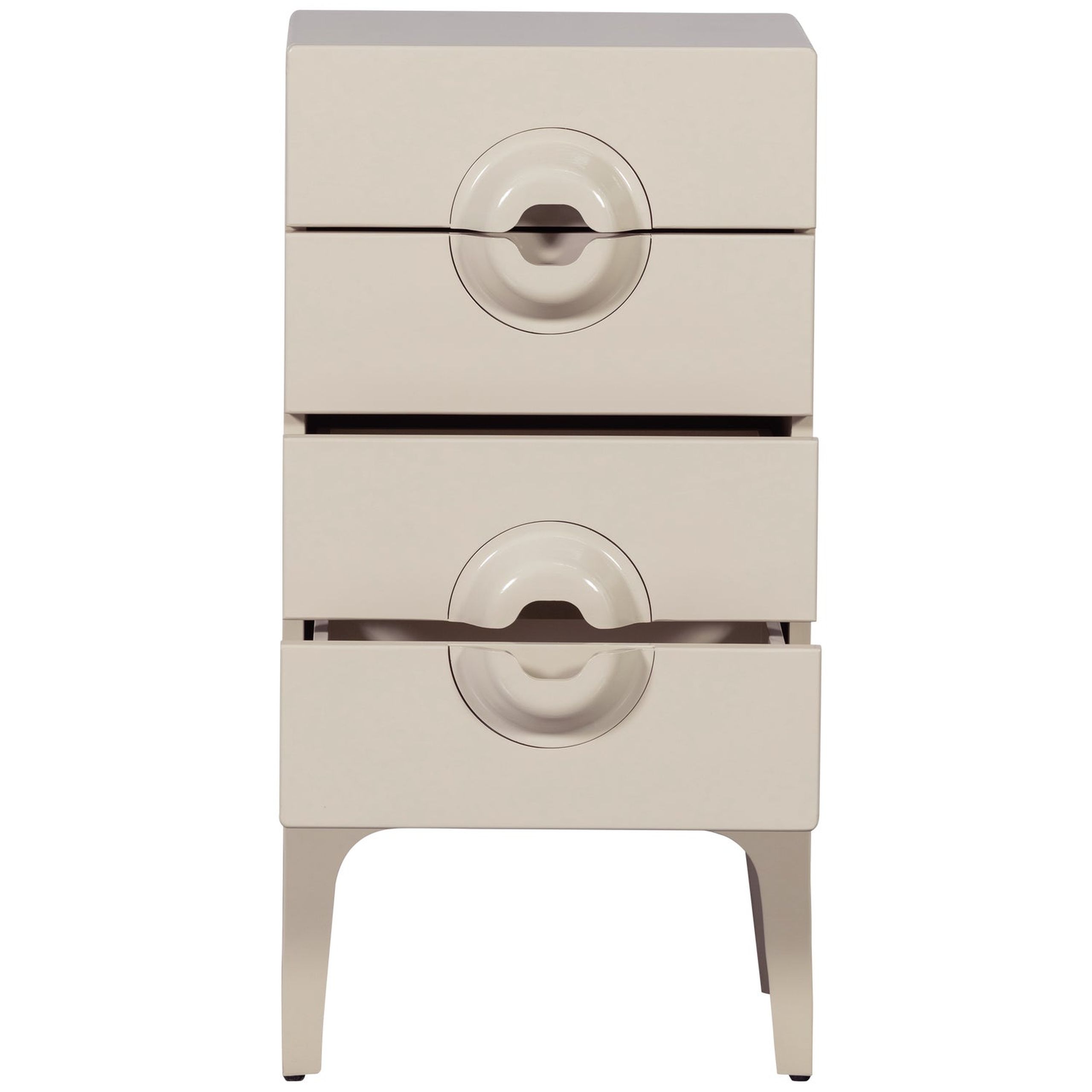 Retro Kommode Nachttisch Merge Beige 4 Schubladen Retro Kommode Nachttisch Merge Beige 4 Schubladen