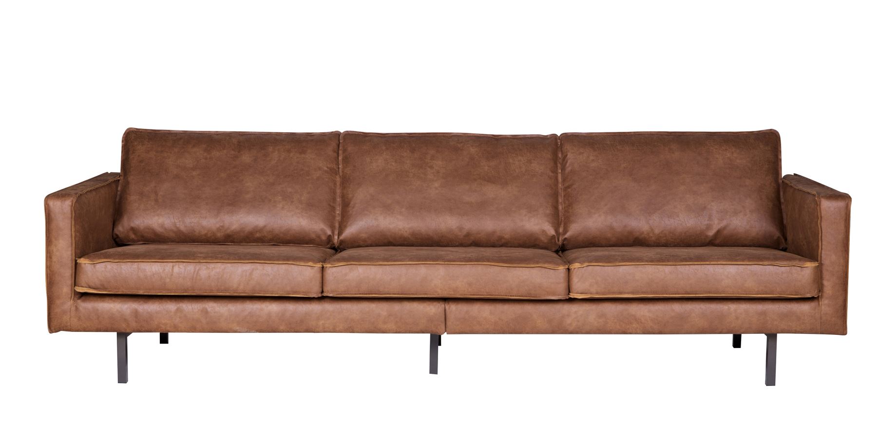 Ledersofa Rodeo 3-Sitzer Cognac 280