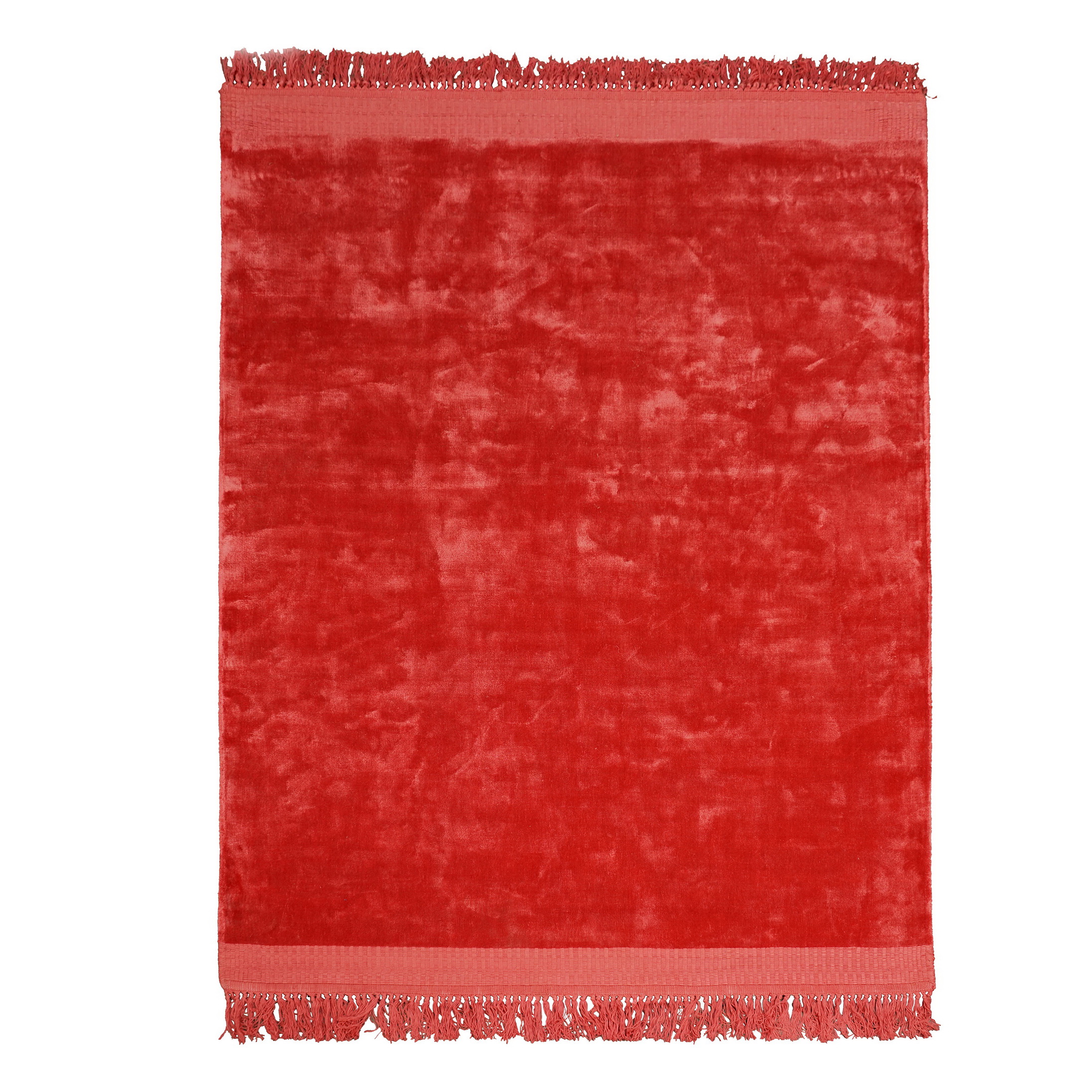 Boho Teppich Velvet Touch 160 x 230 cm Rot