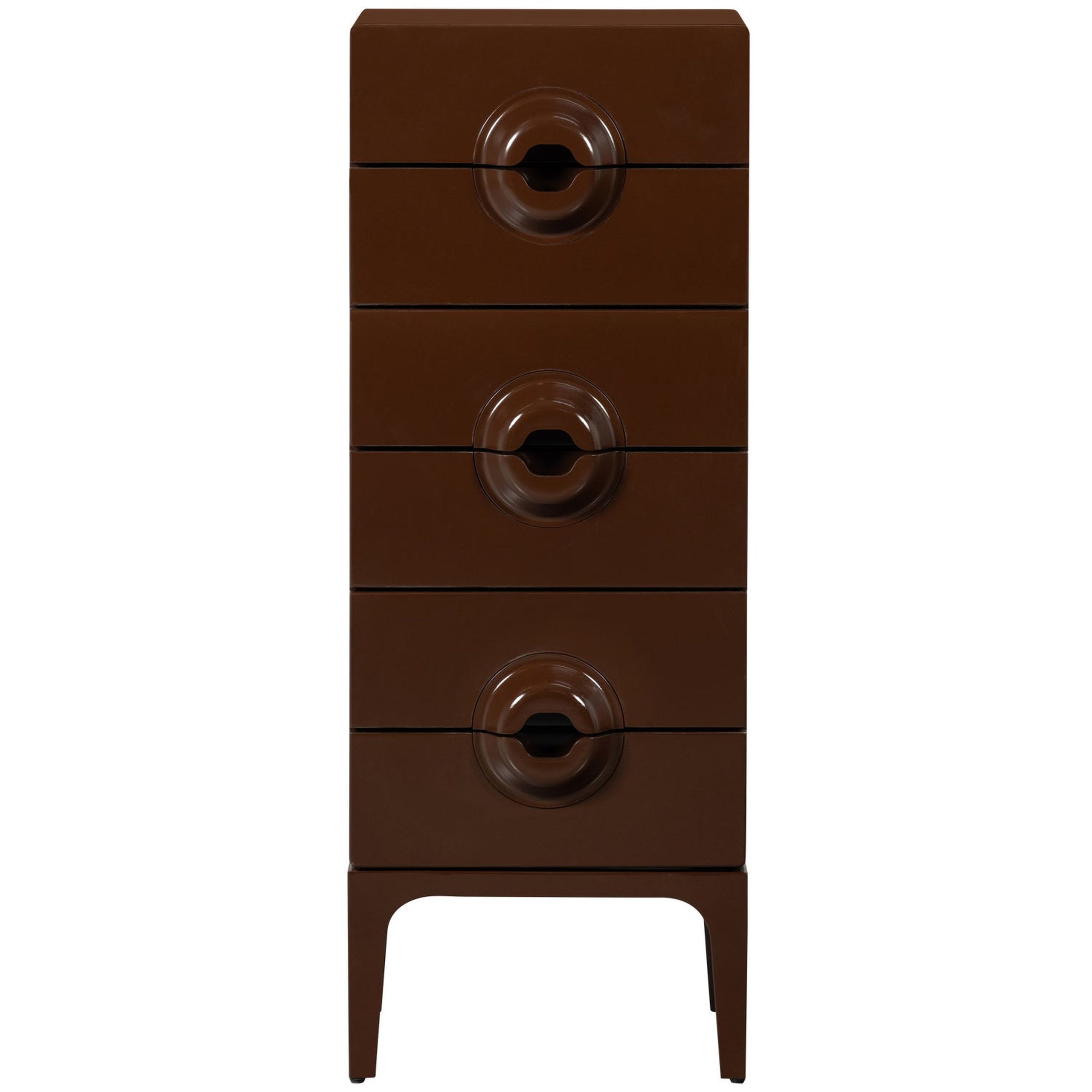 Retro Kommode Nachttisch Merge Schokobraun 6 Schubladen Retro Kommode Nachttisch Merge Schokobraun 6 Schubladen