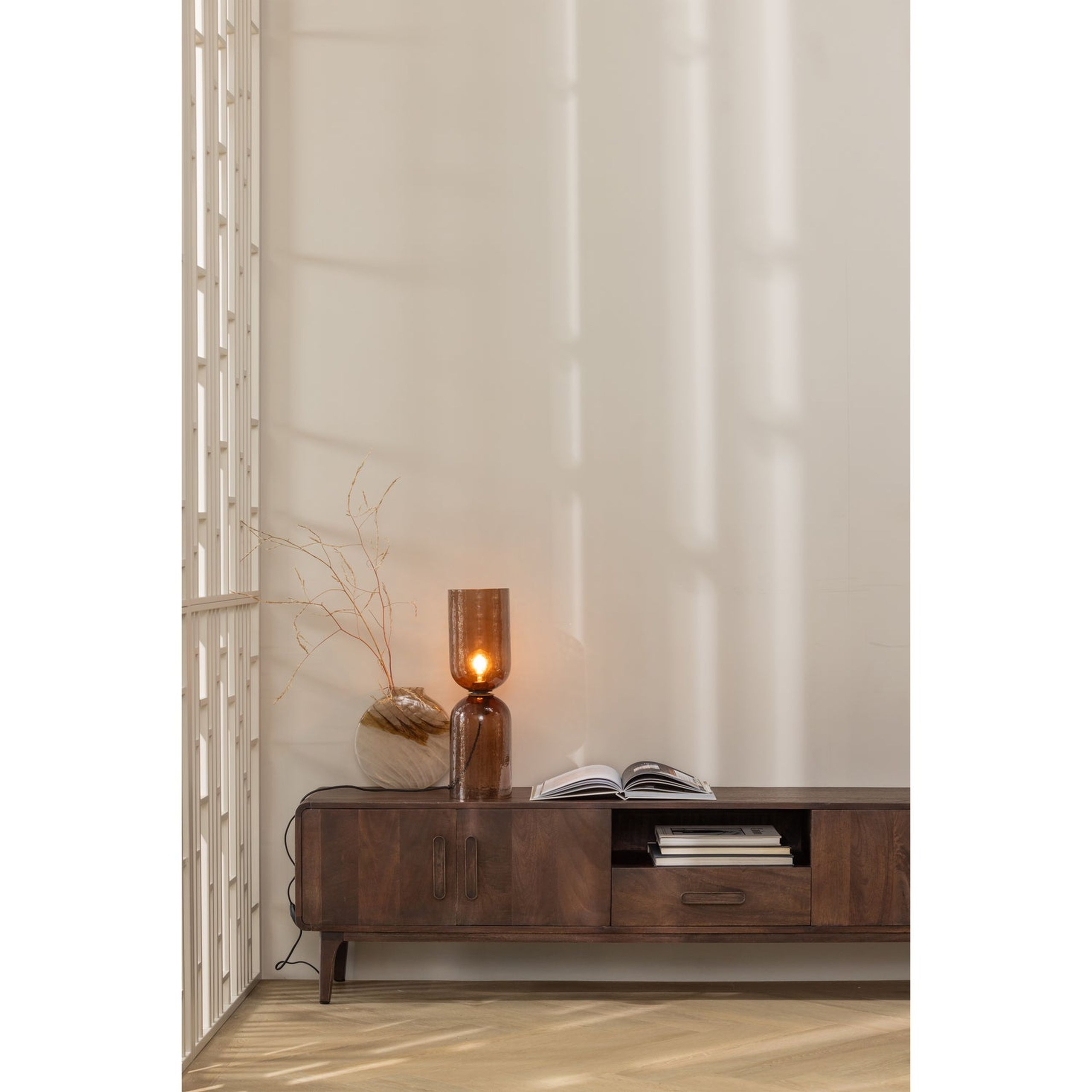 Retro TV-Board Lowboard Liya Mangoholz 200 cm