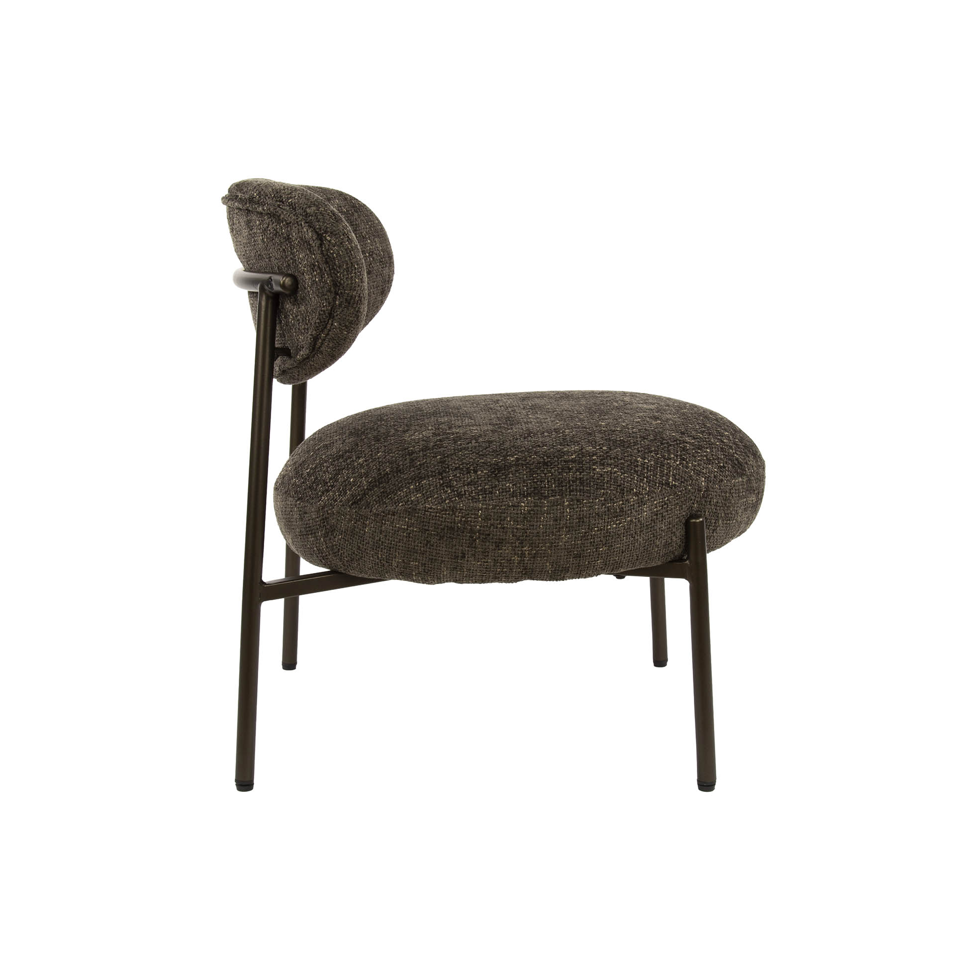 Retro Cocktailsessel Round in Cargo Braun Retro Cocktailsessel Round in Cargo Braun