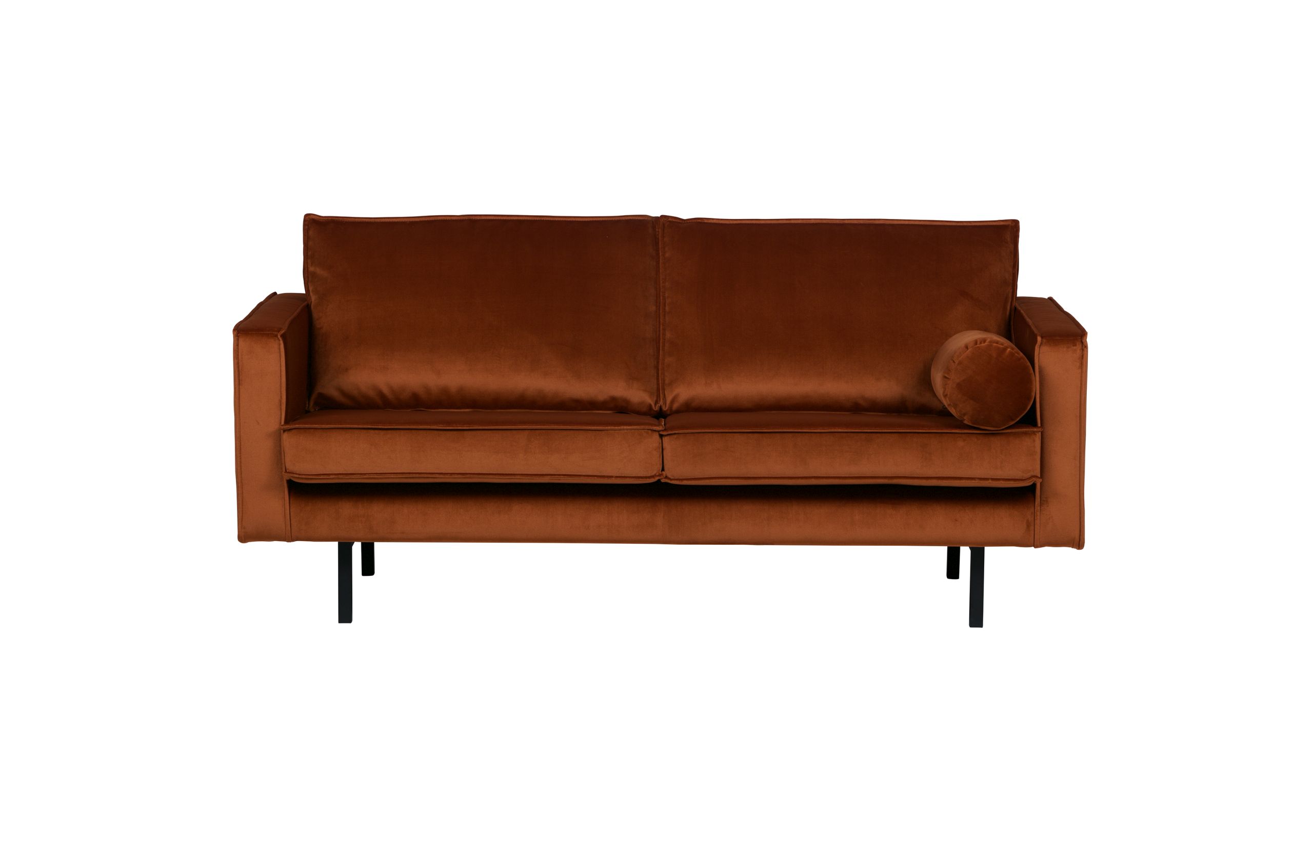 Retro Samtsofa Rodeo 2,5-Sitzer Rost
