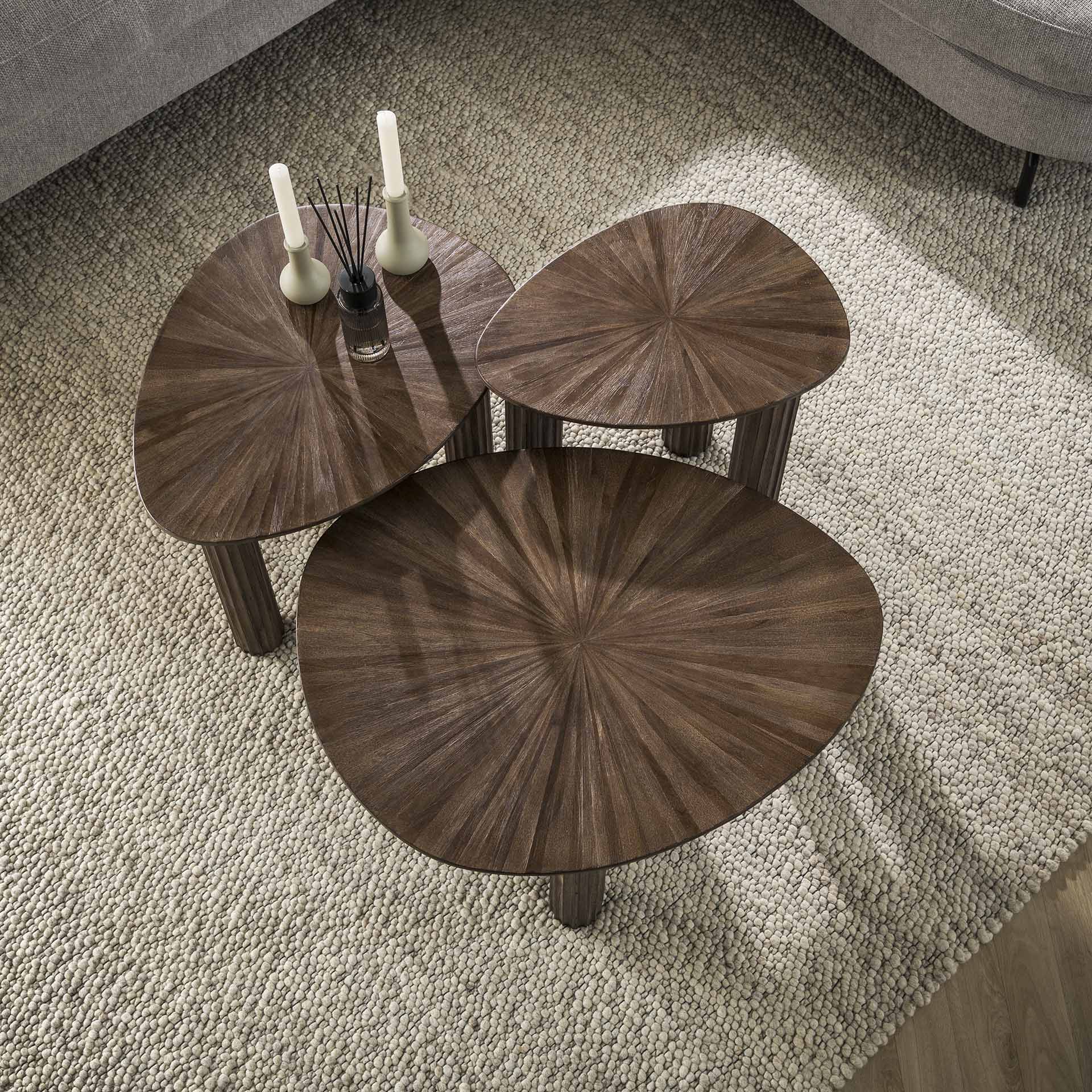 Retro Couchtischsets Maya Teakholz verschiedene Ausführungen