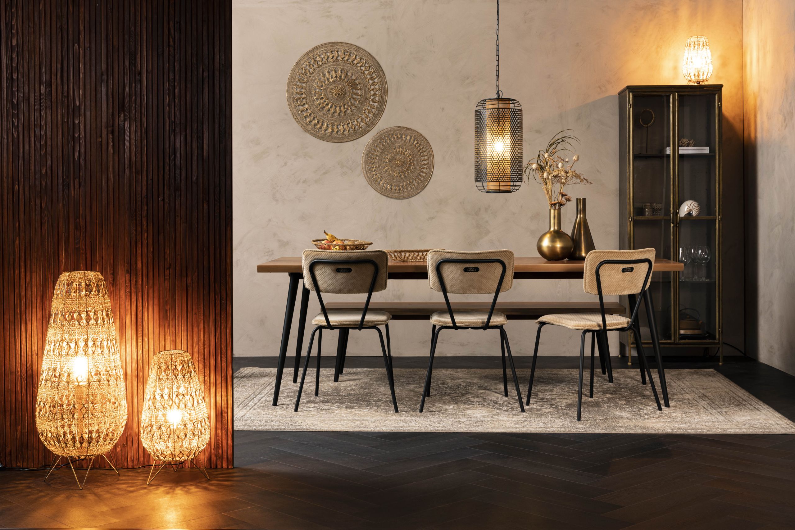 DutchBone Vintage Hängelampe Archer Lochstahl Large