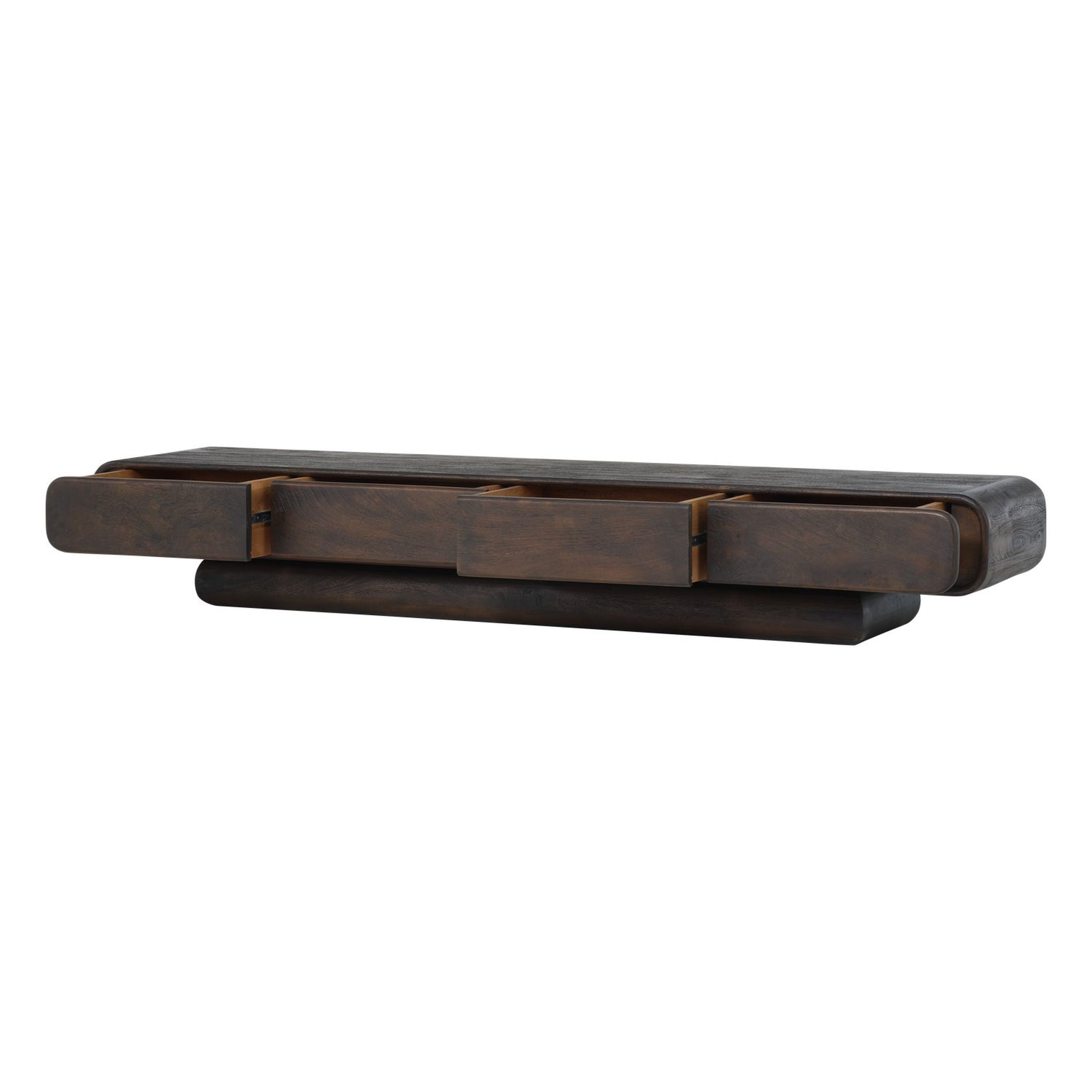 Retro TV-Board Sideboard Loop Mangoholz braun