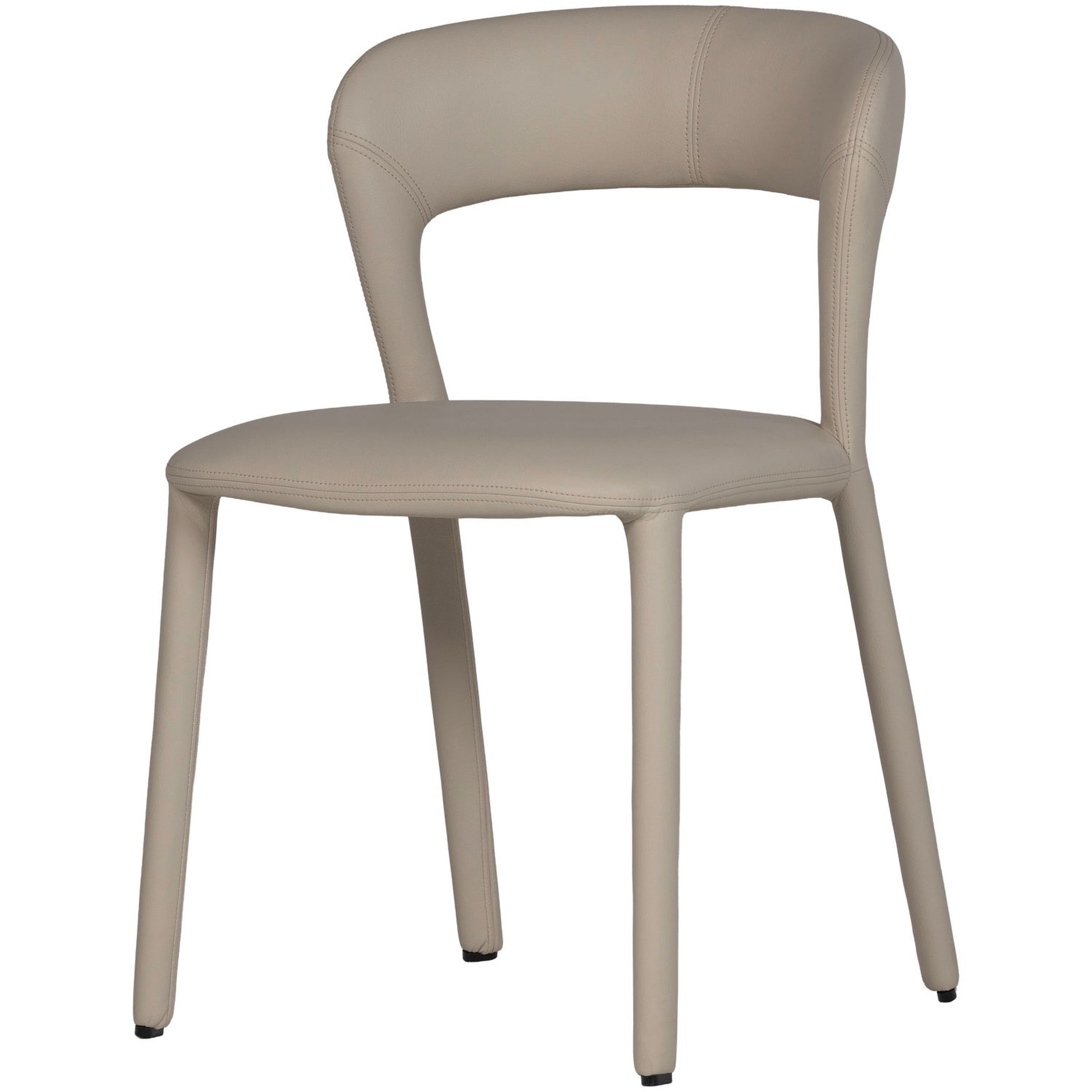 Retro Esszimmerstuhl Lederstuhl Noble Komplettbezug Kunstleder Beige