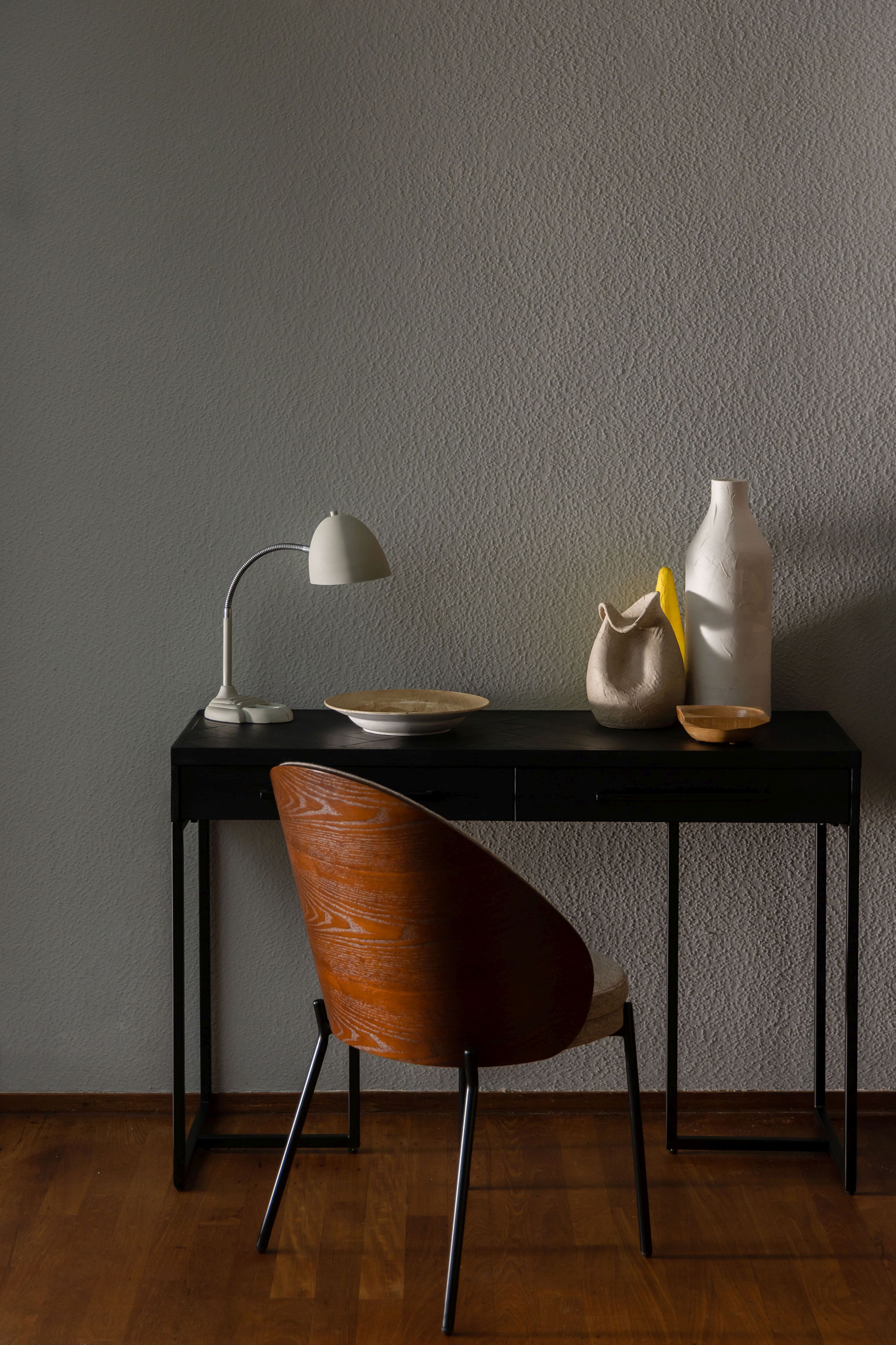 2er Set Retro Esszimmerstuhl Rodin Eschenholz Braun