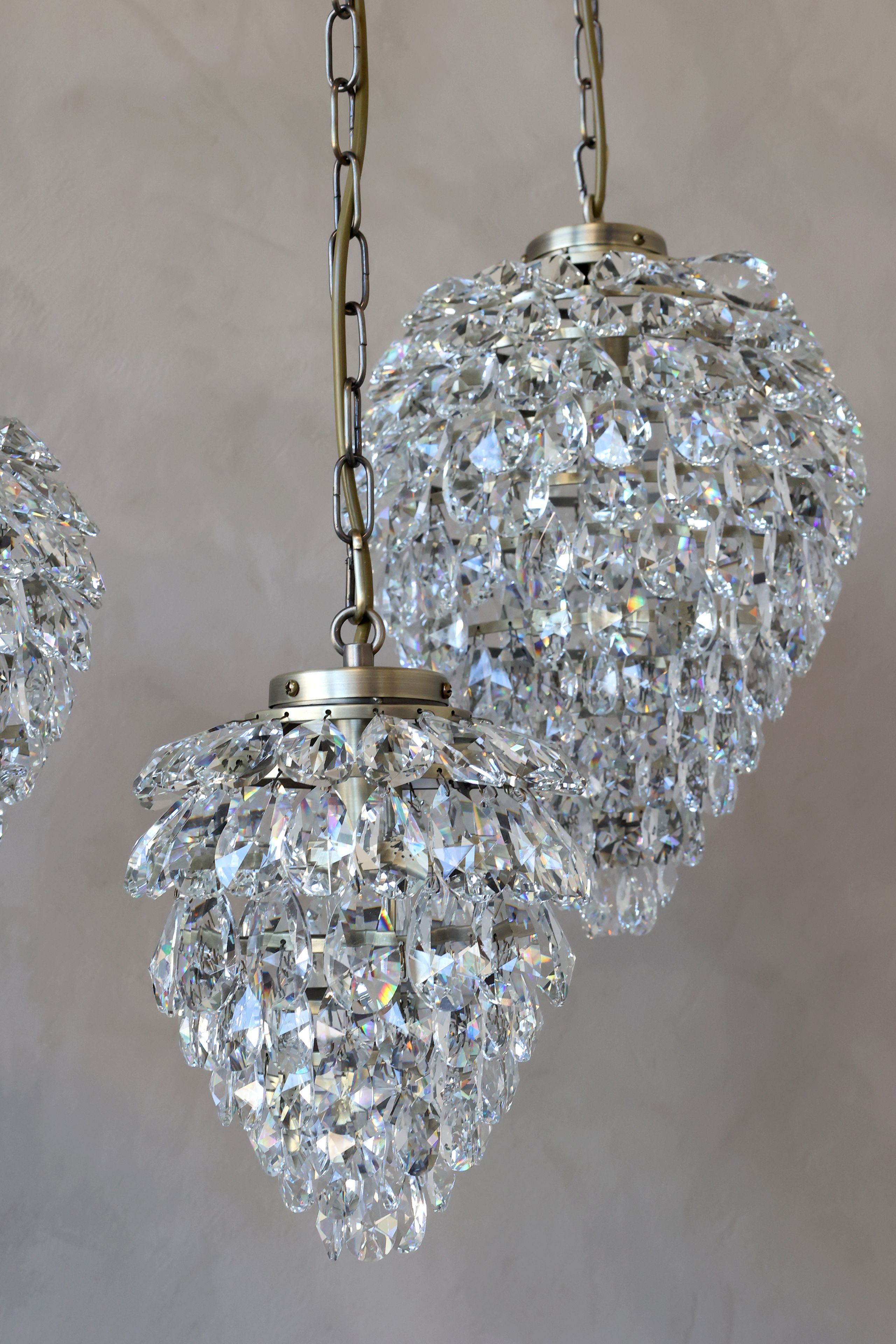 Hängelampe Pendelleuchte Versailles Glasprismen klein