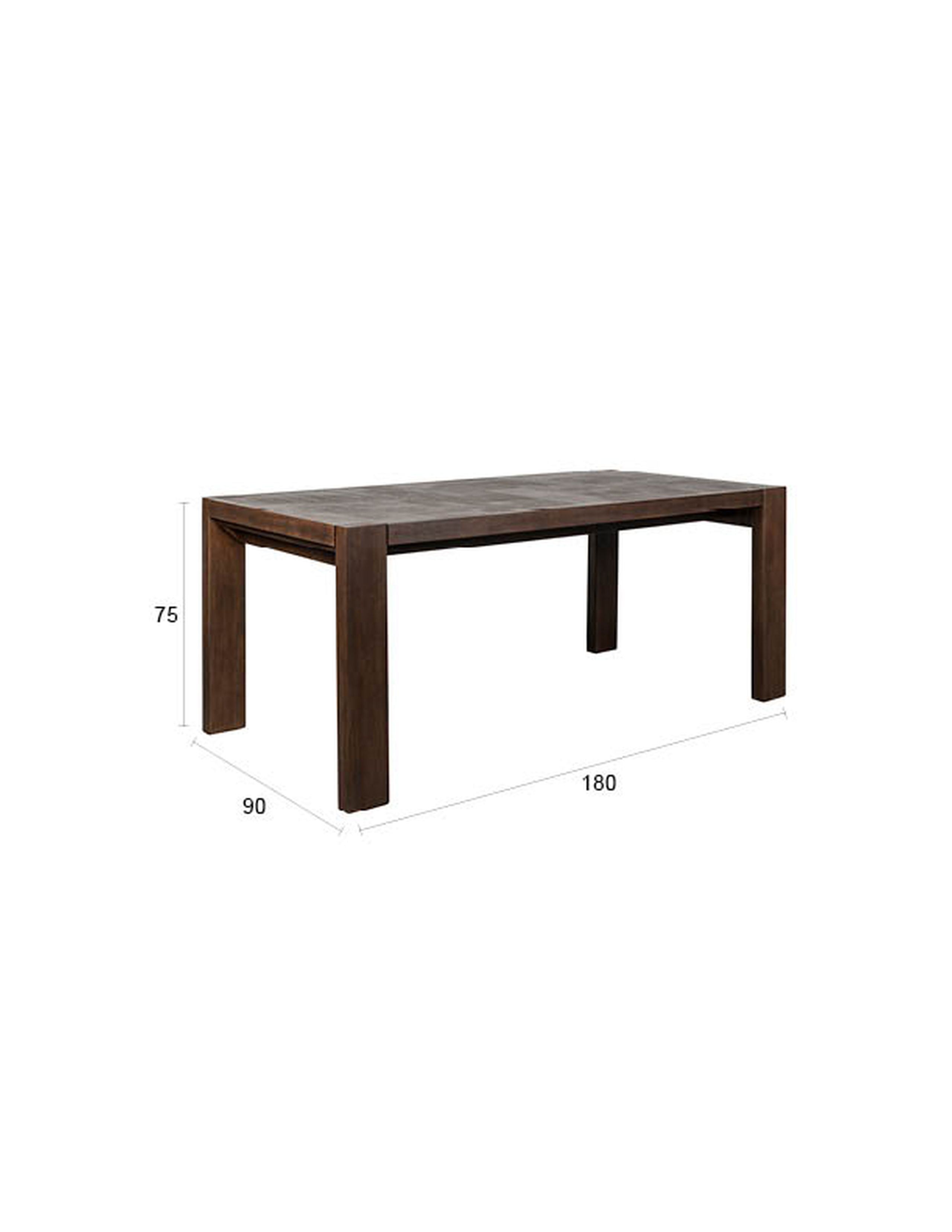 Retro Esstisch Massivholztisch Bruneau Akazie Braun