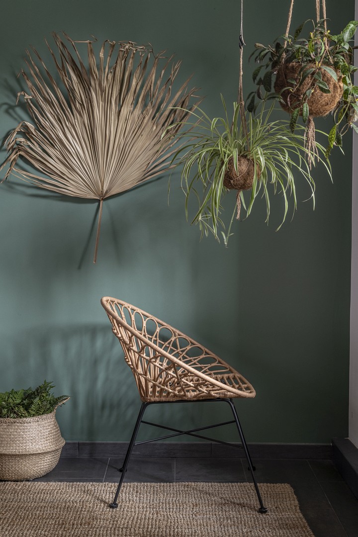 Rattansessel Hacienda PE-Rattan Peacock In/Outdoor Natur