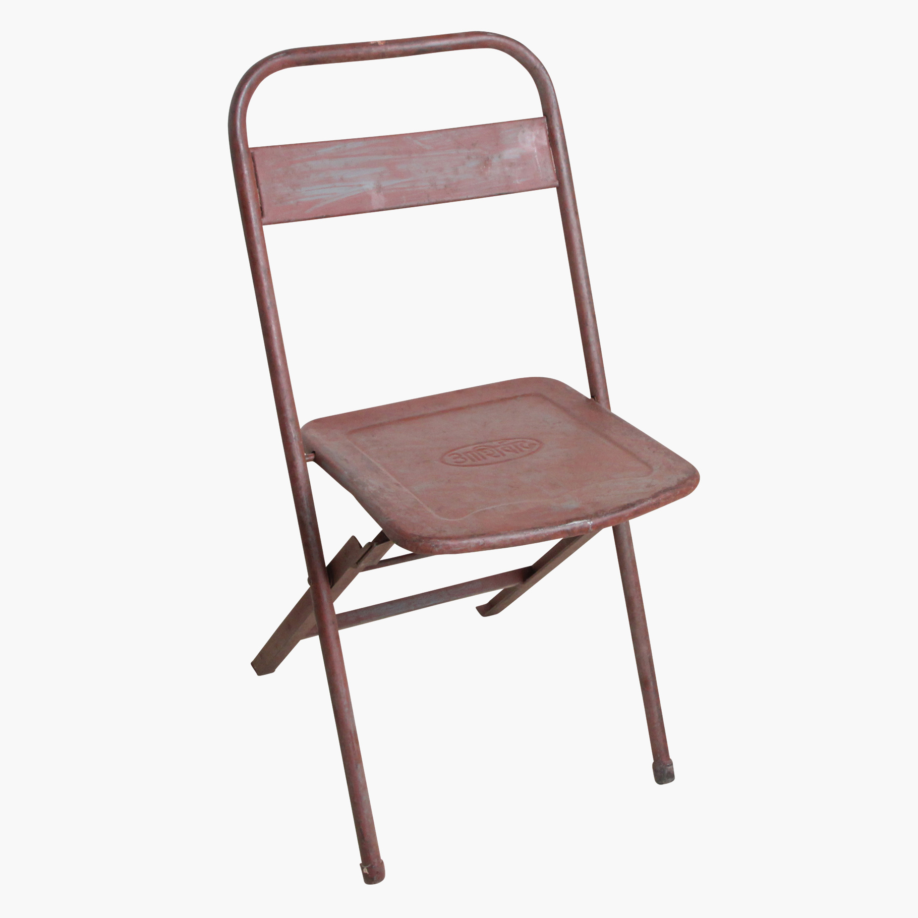 STIR00025Q_5 Vintage Klappstuhl Easy Balkonstuhl Esszimmerstuhl Antik-Rot Outdoor