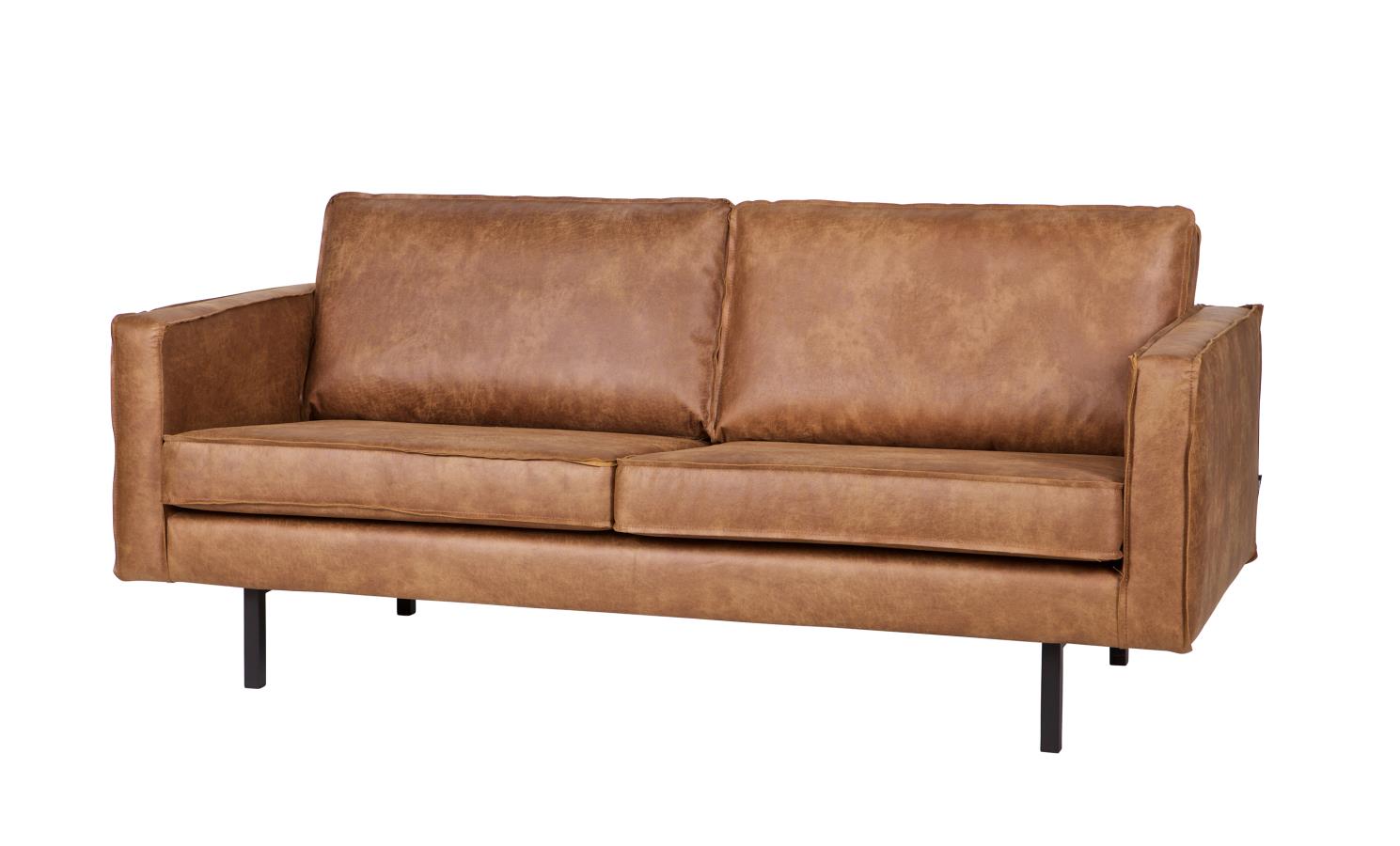 Ledersofa Rodeo 2,5-Sitzer Cognac 190