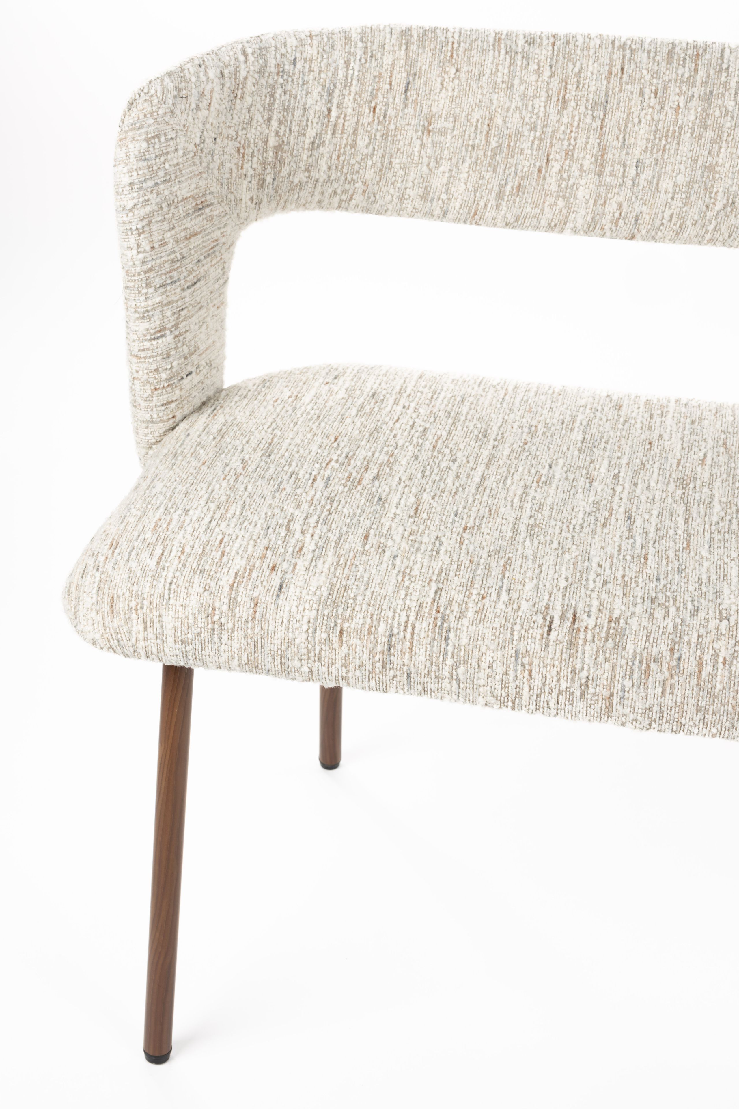 Essgruppe Retro Chelsea Bank + 2 Stühle Beige