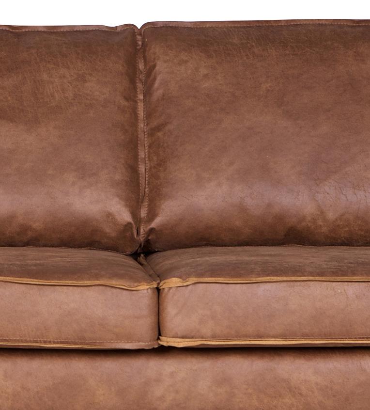 Ledersofa Rodeo 3-Sitzer Cognac 280