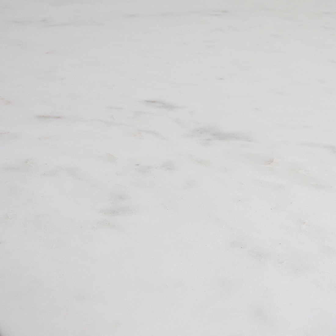 Retro Couchtisch Marble Marmor Holz oval Weiß