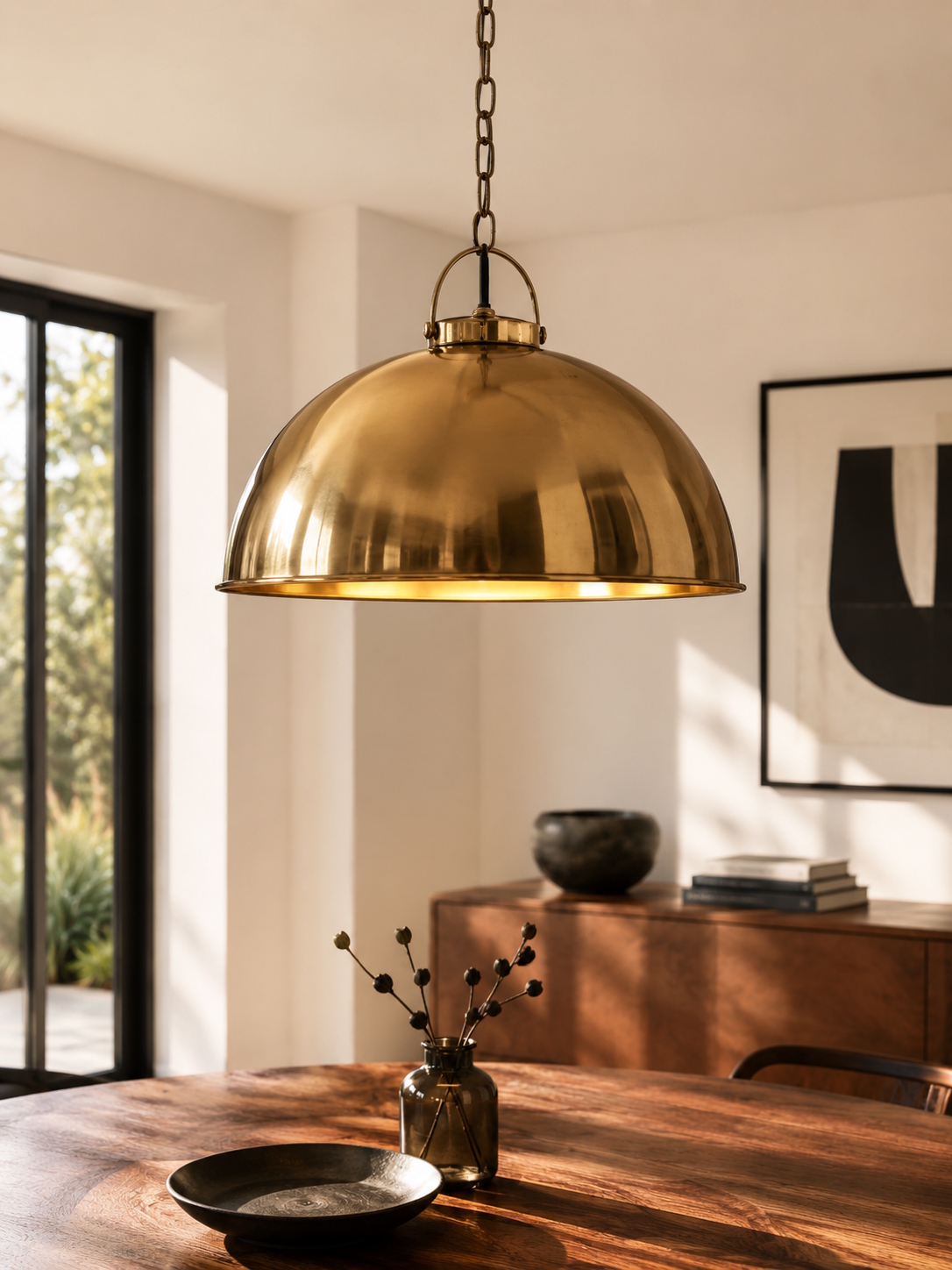 Hängelampe Dome Messing Gold Vintage Industrial  Ø 52 cm