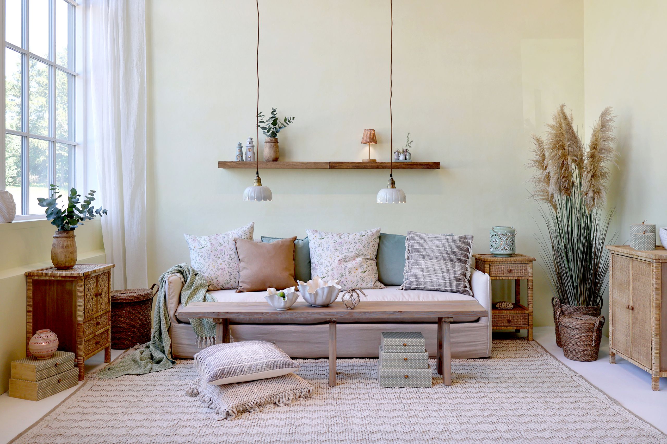 Kommode Schrank Marbella Rattan Bambus