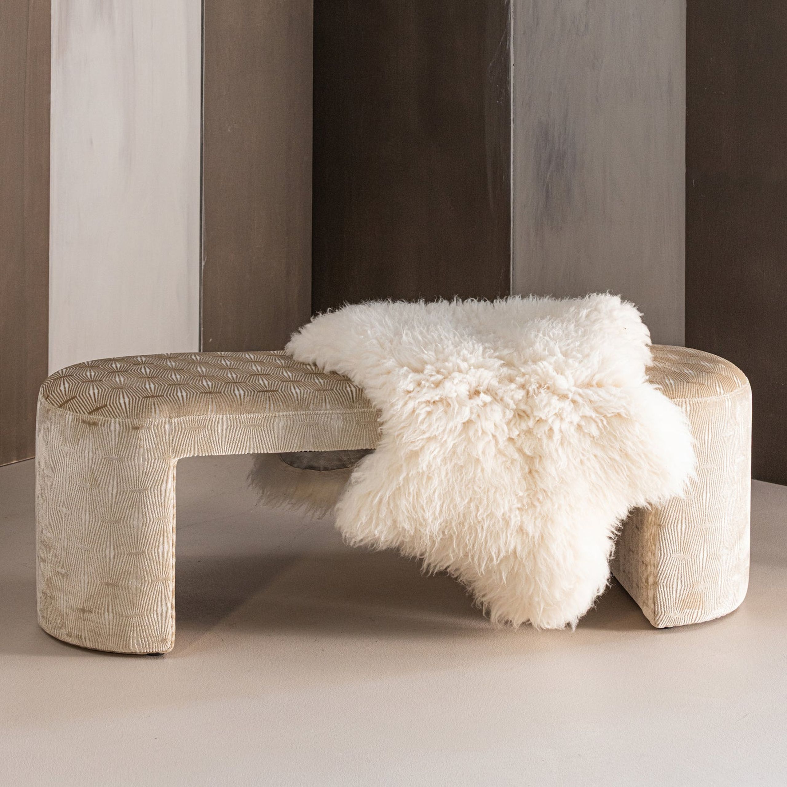 Retro Sitzbank Polsterbank Jacob 130 cm