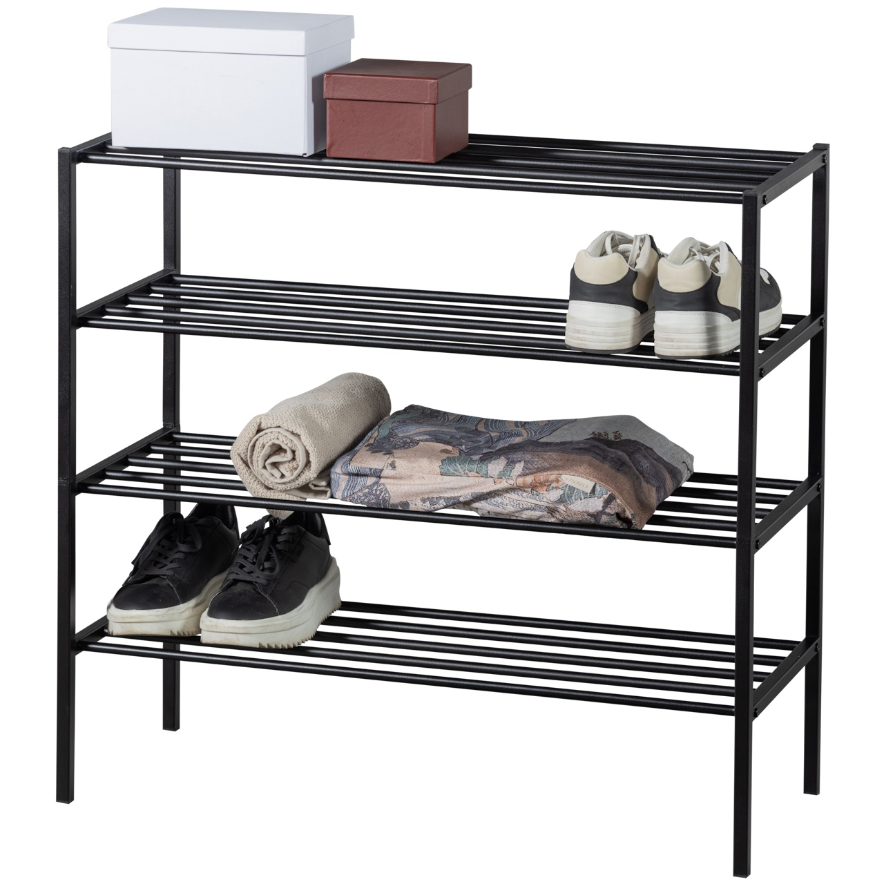 Schuhregal Industrial Ferro Metall Schwarz 80