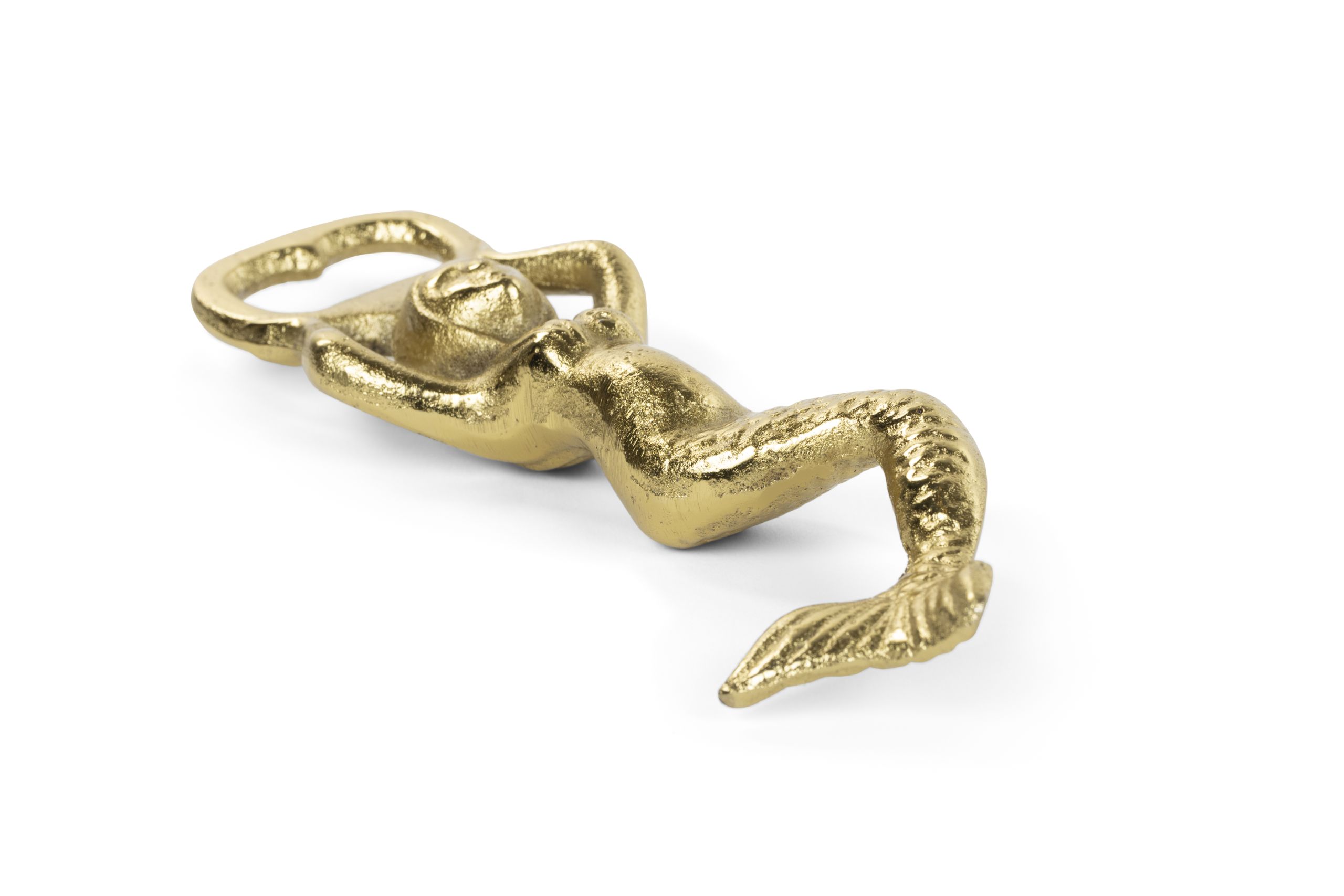 Retro Flaschenöffner Kapselheber Mermaid Gold