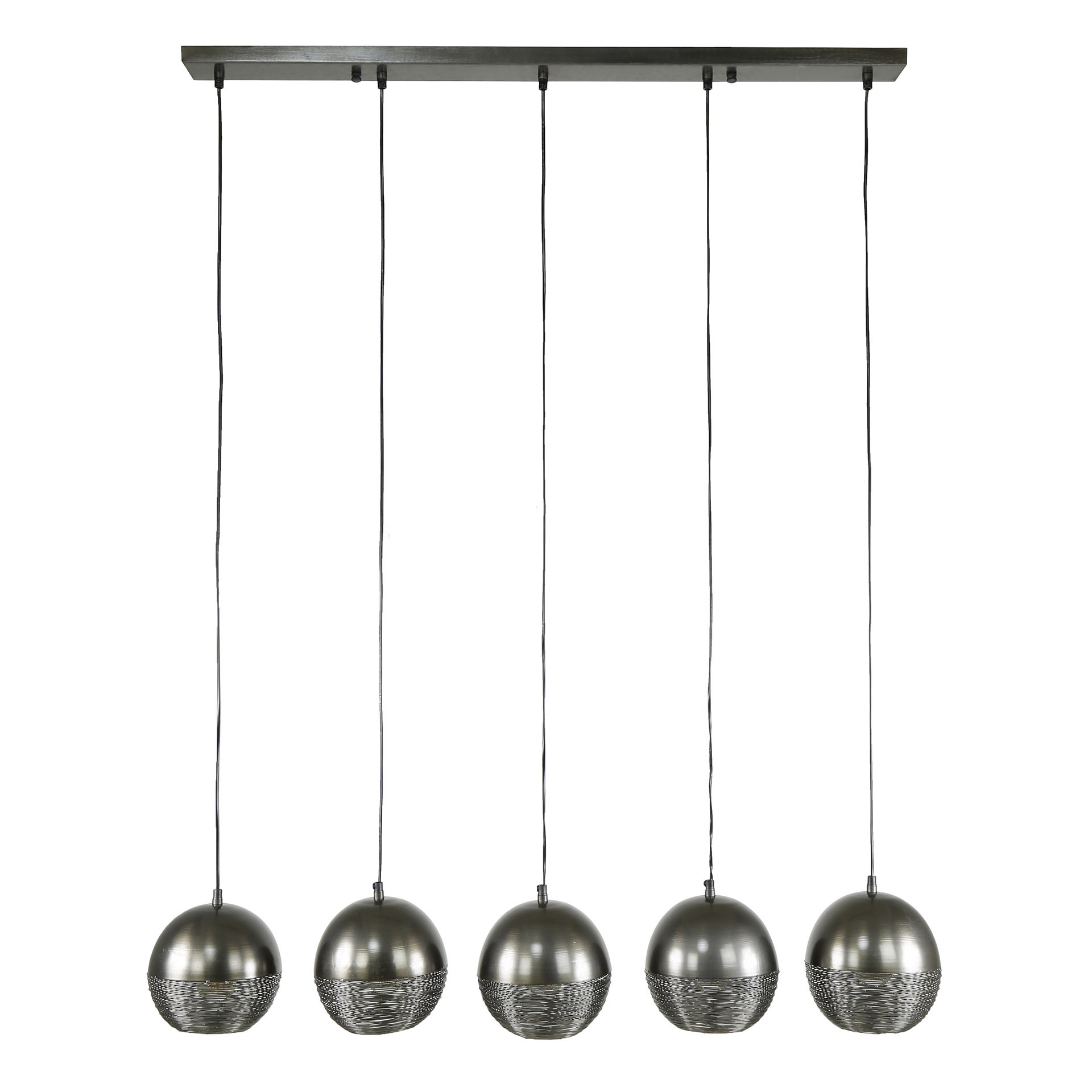 Hängelampe Industrial Metall Hemisphere 5er