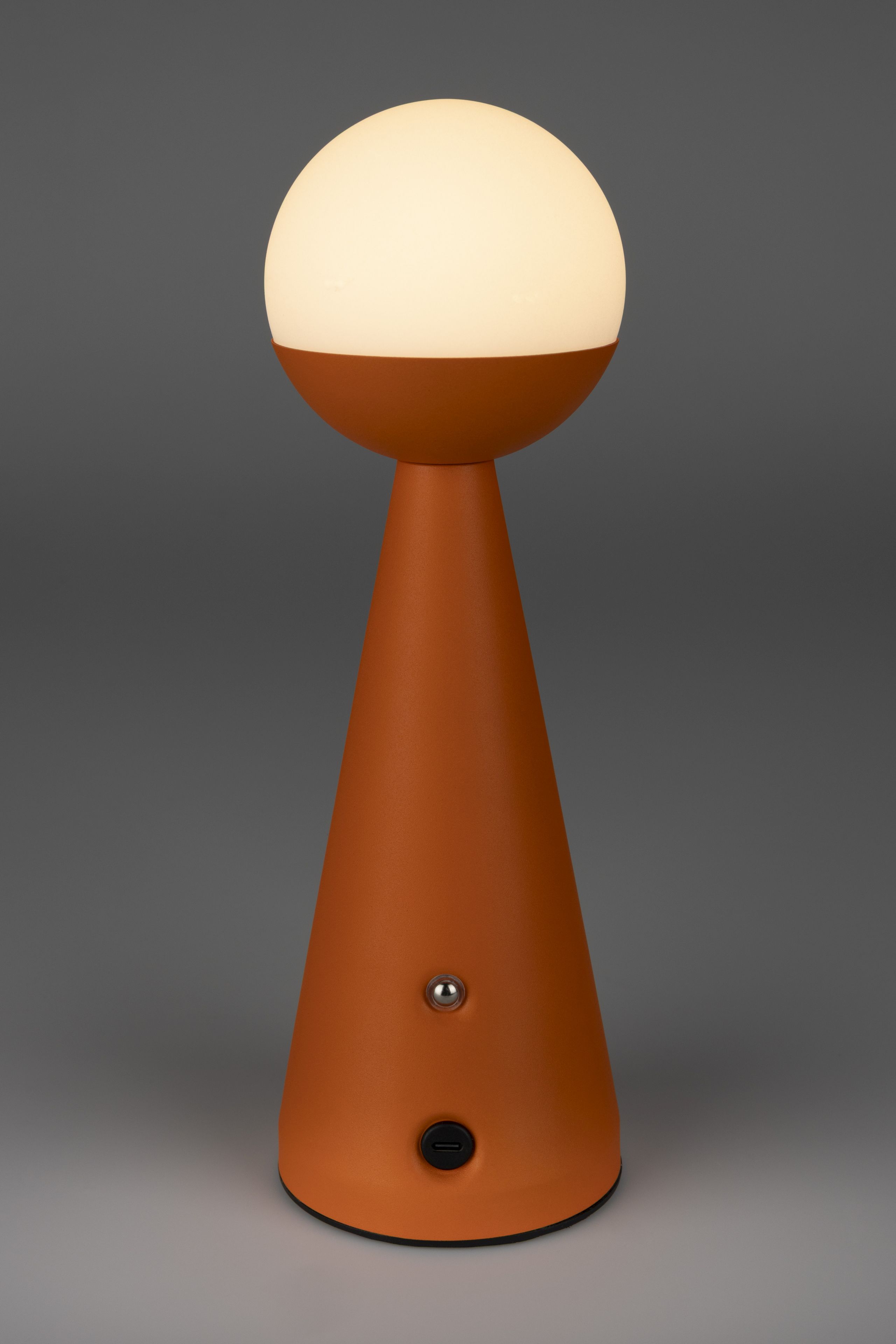 Retro LED Tischlampe Bello dimmbar Mid-Century-Design Orange