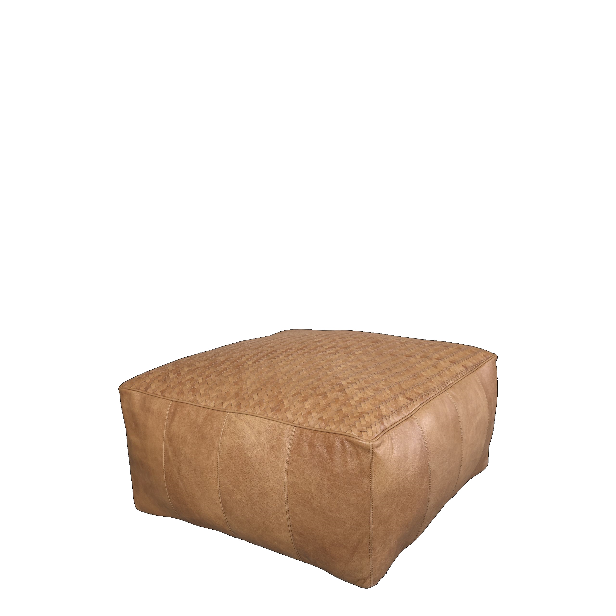 Retro Sitzhocker Pouf Alexandre Echtleder