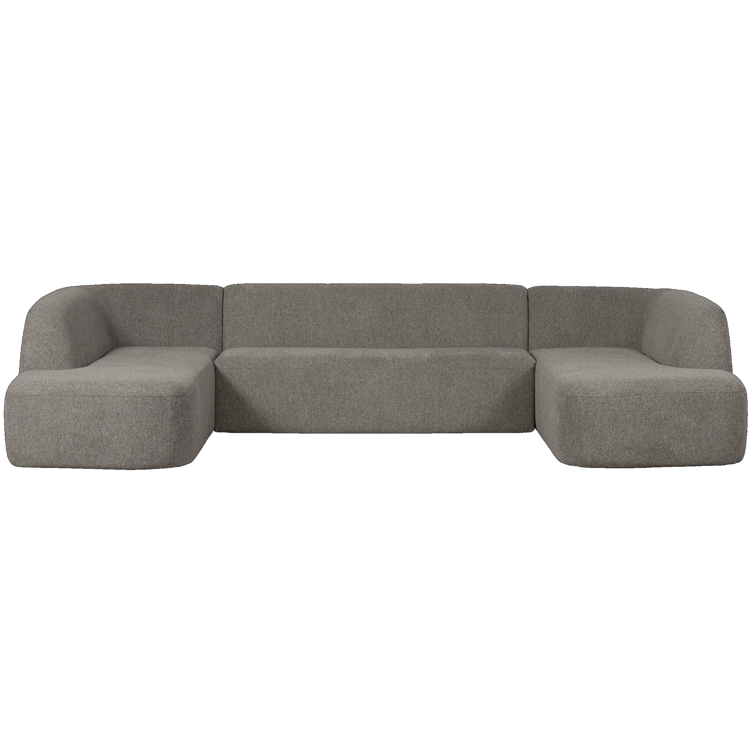 Retro Sofa Couch Sloping U-Form Organic vier Farben