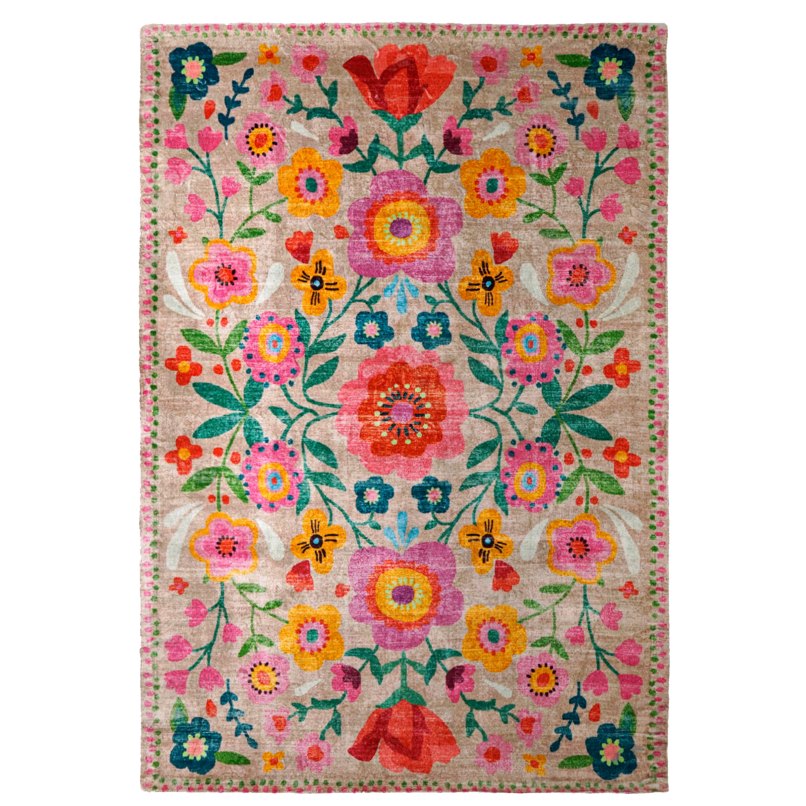 Vintage Boho Teppich Fleur 160 x 230 cm