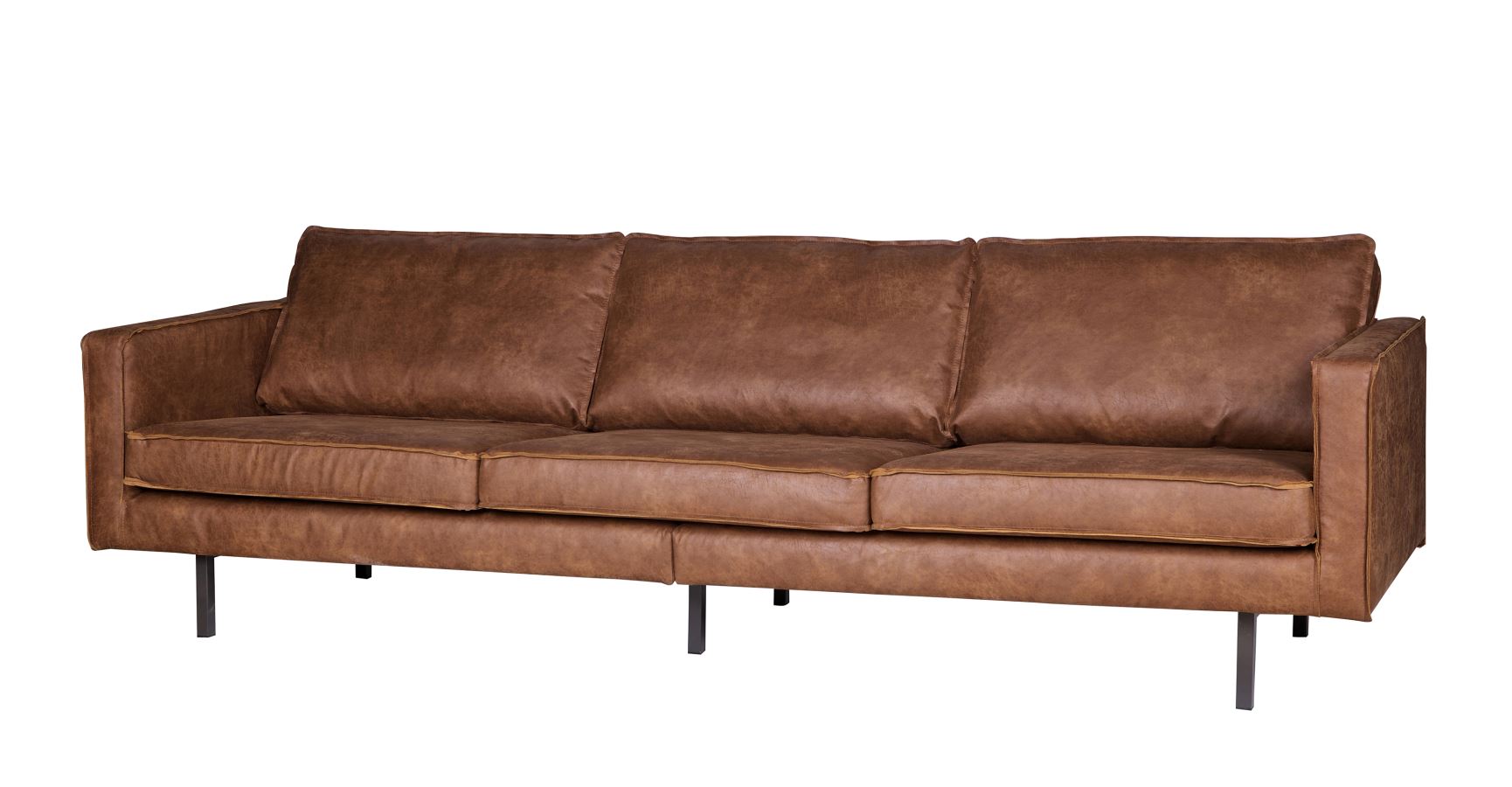 Ledersofa Rodeo 3-Sitzer Cognac 280