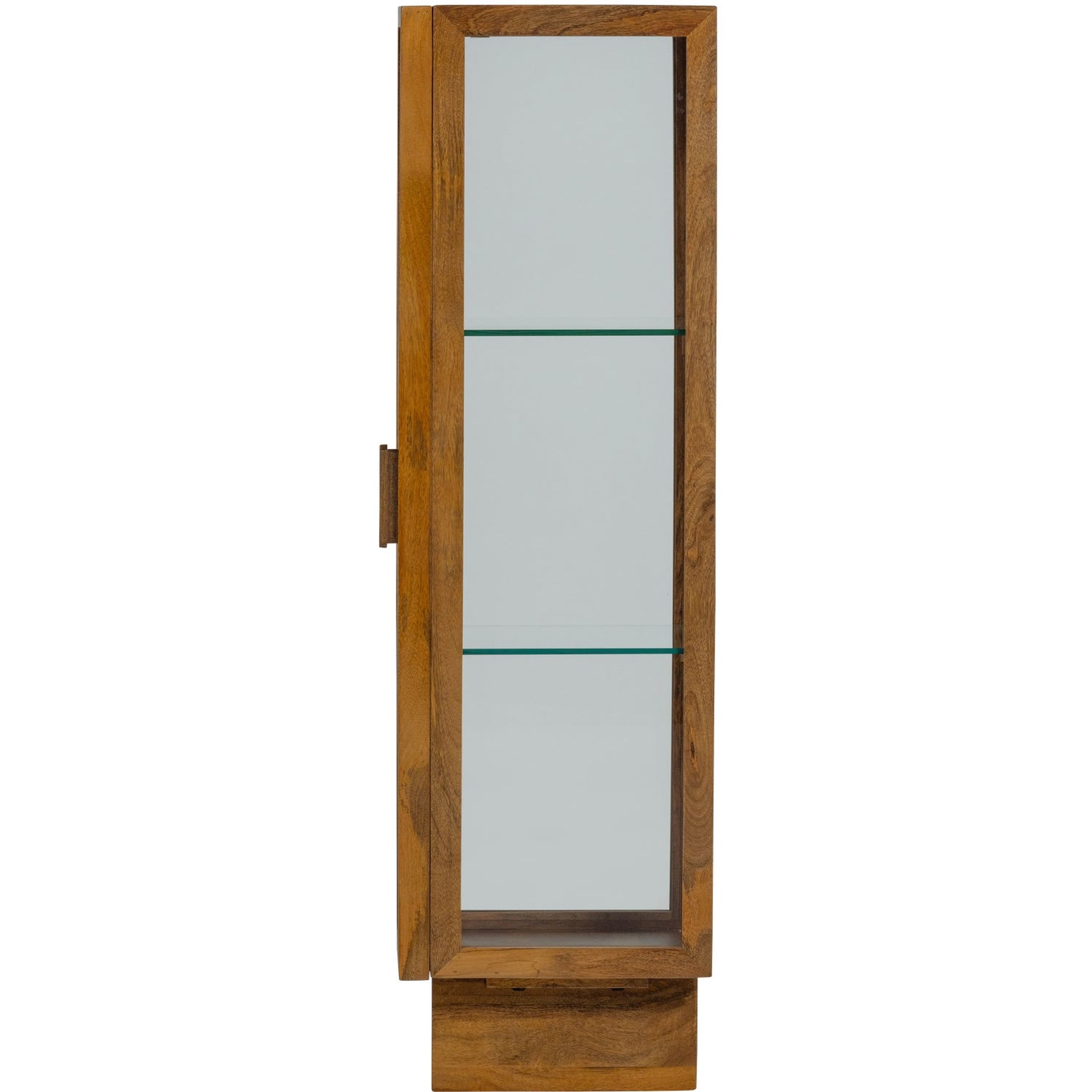 Retro Vitrine Kella Mangolzholz schmal Natur