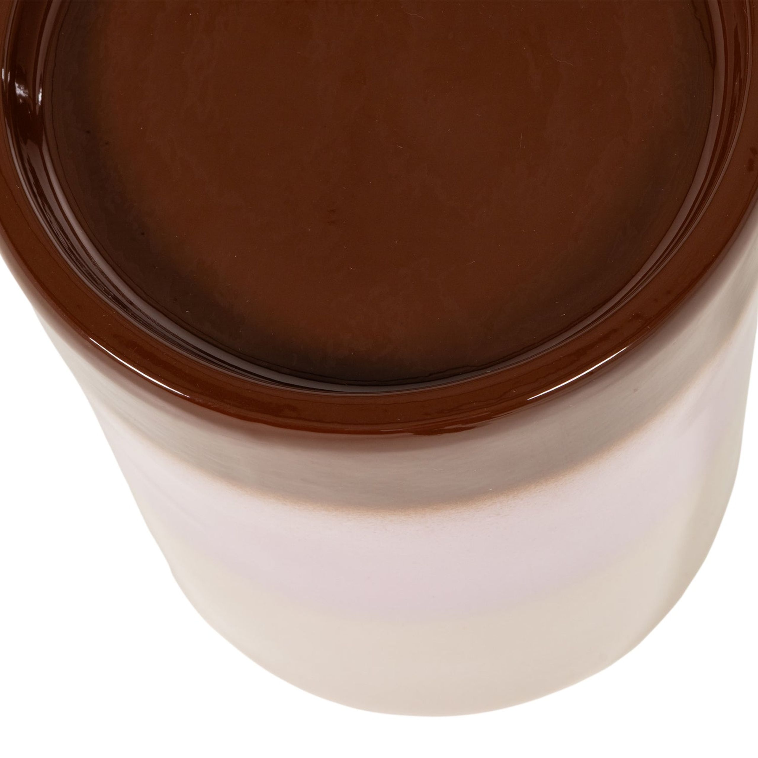 Retro Beistelltisch Keramik Ollo Beige, Rosa und Braun