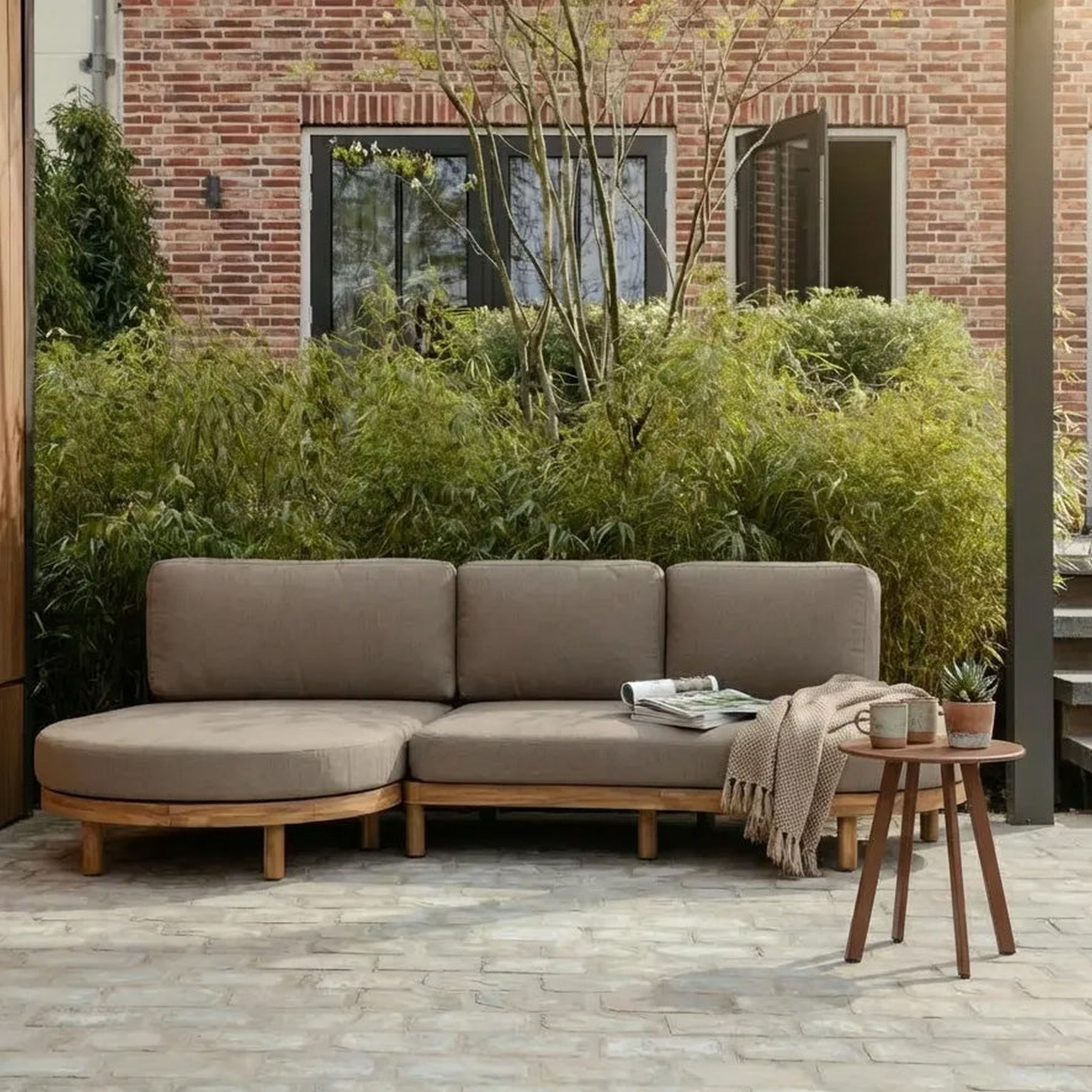 Outdoor Gartenlounge Gartensofa 4-Sitzer Zinto links 300 cm
