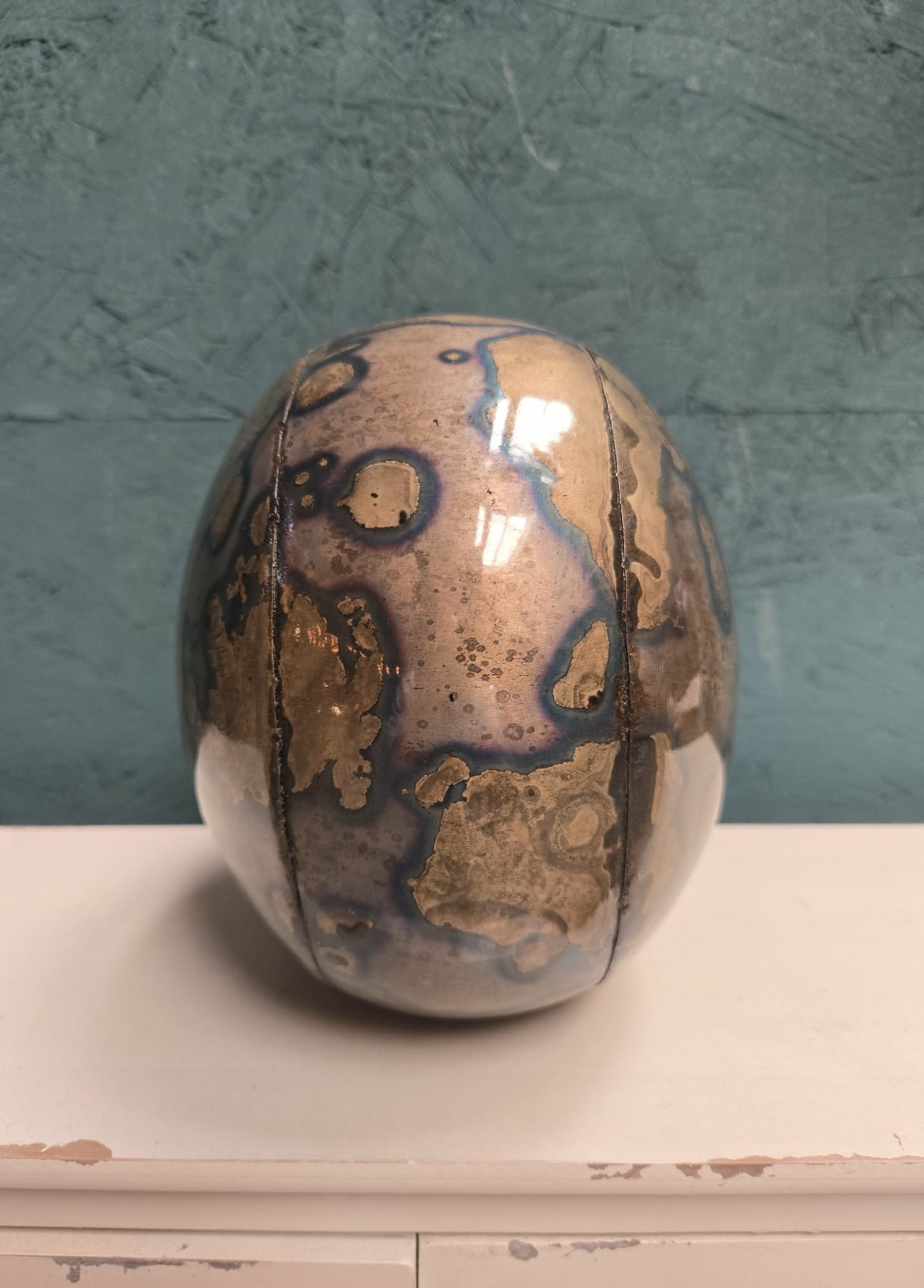 Vintage Vase Boston Metall