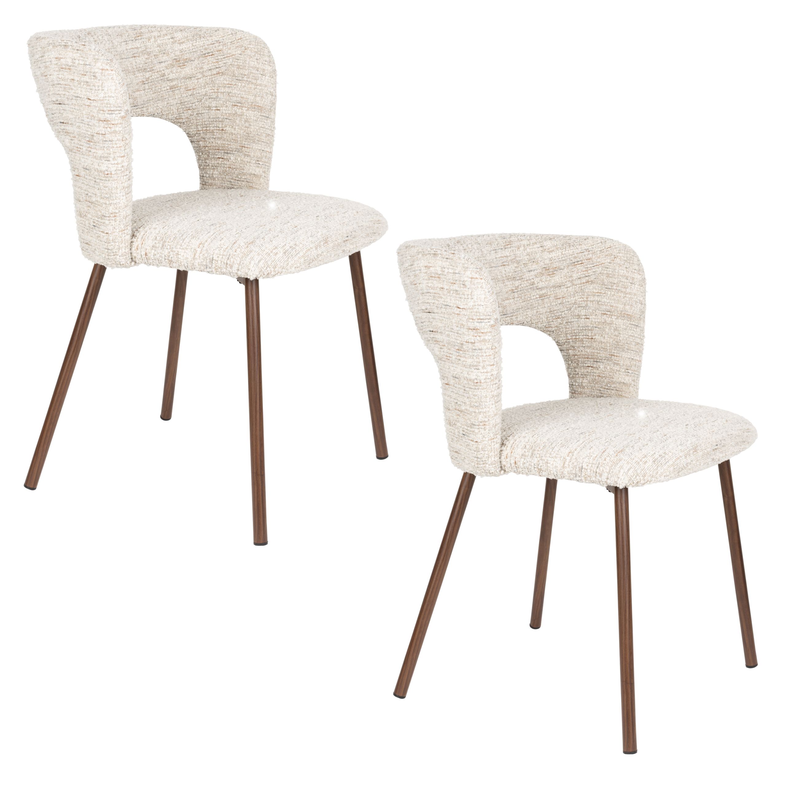 Essgruppe Retro Chelsea Bank + 2 Stühle Beige