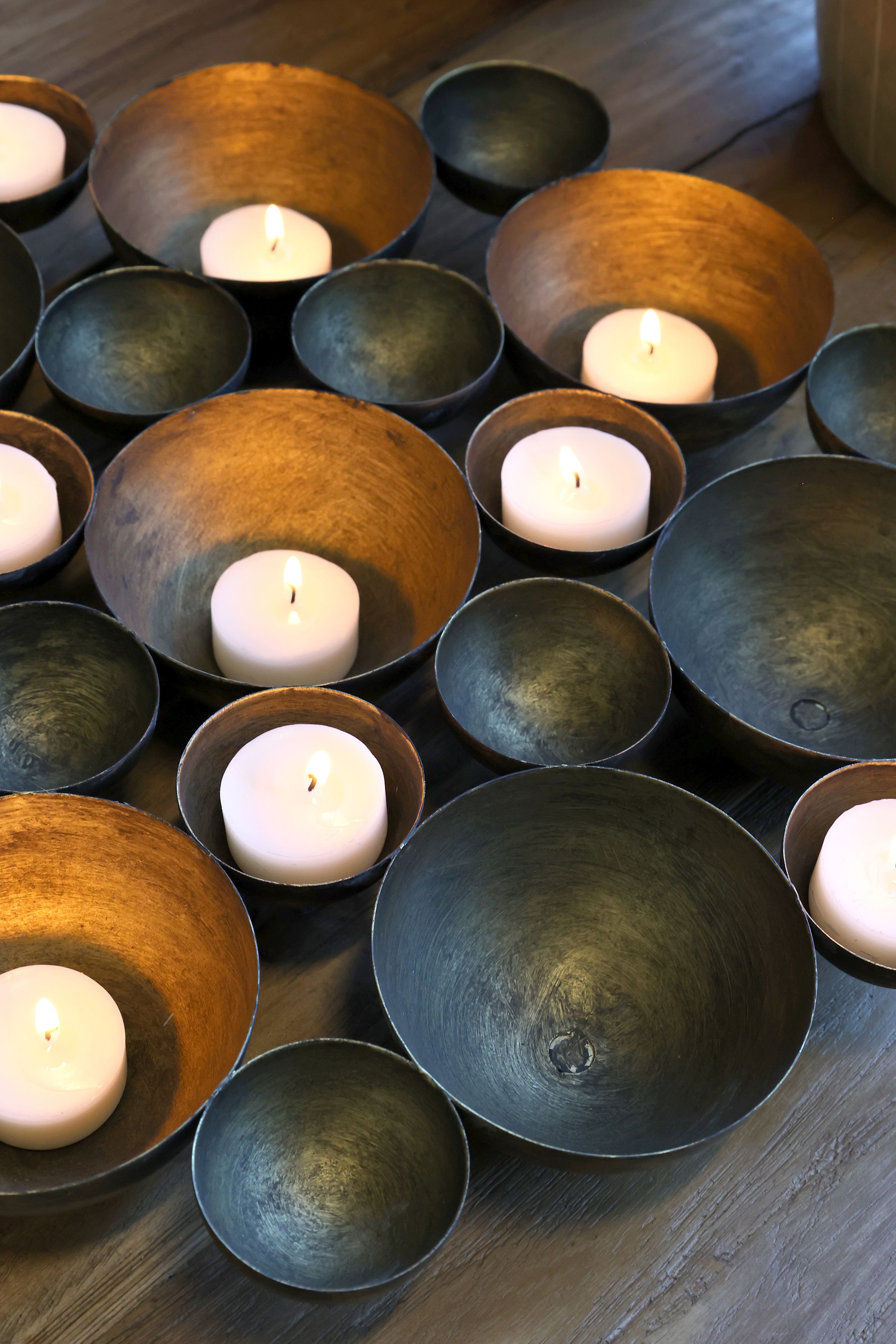 Vintage Kerzenständer Teechlichthalter Hestia 22-flammig