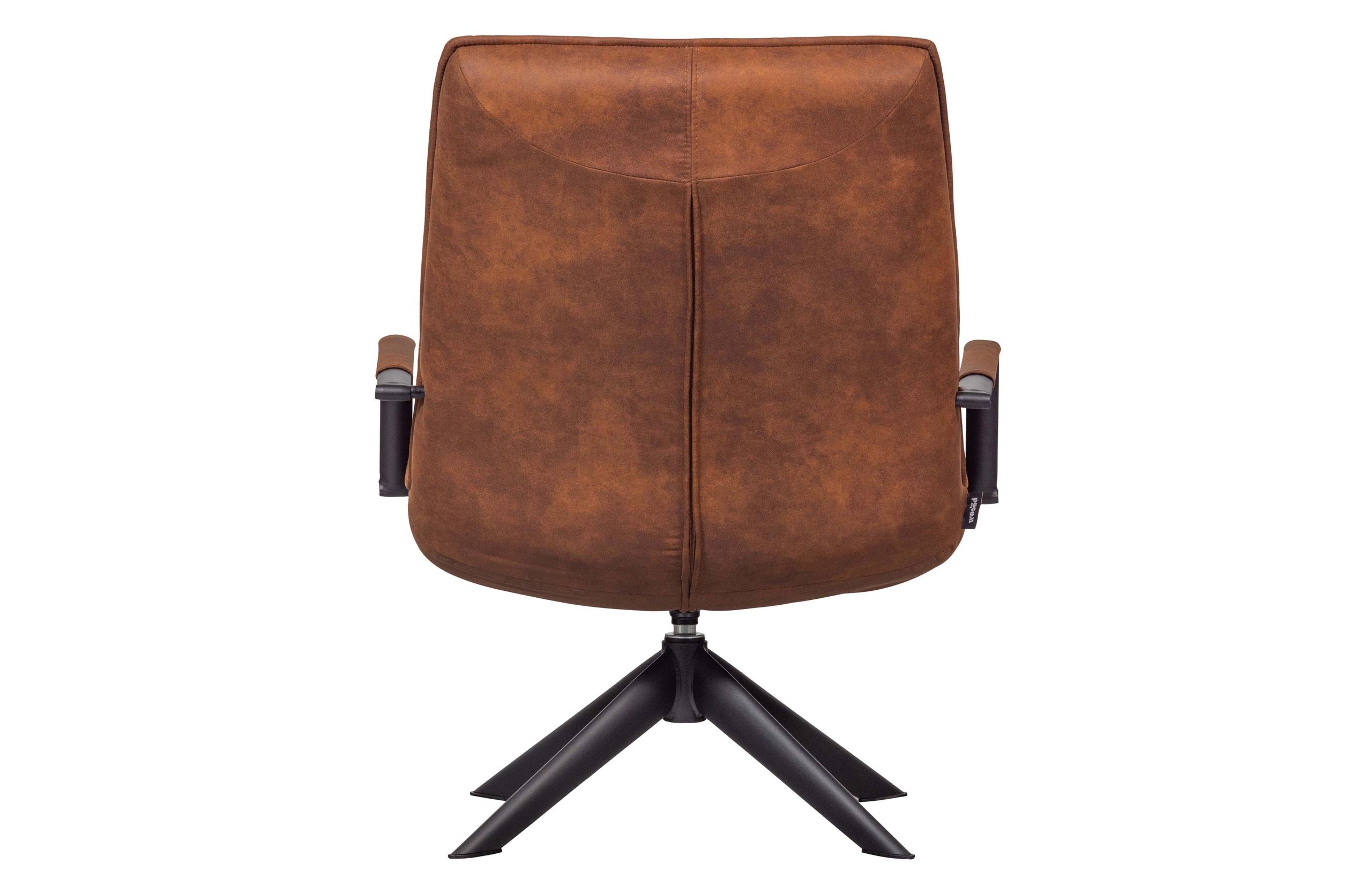 8714713165308_6 Retro Drehsessel Relaxsessel Jouke Leder Cognac Armlehne
