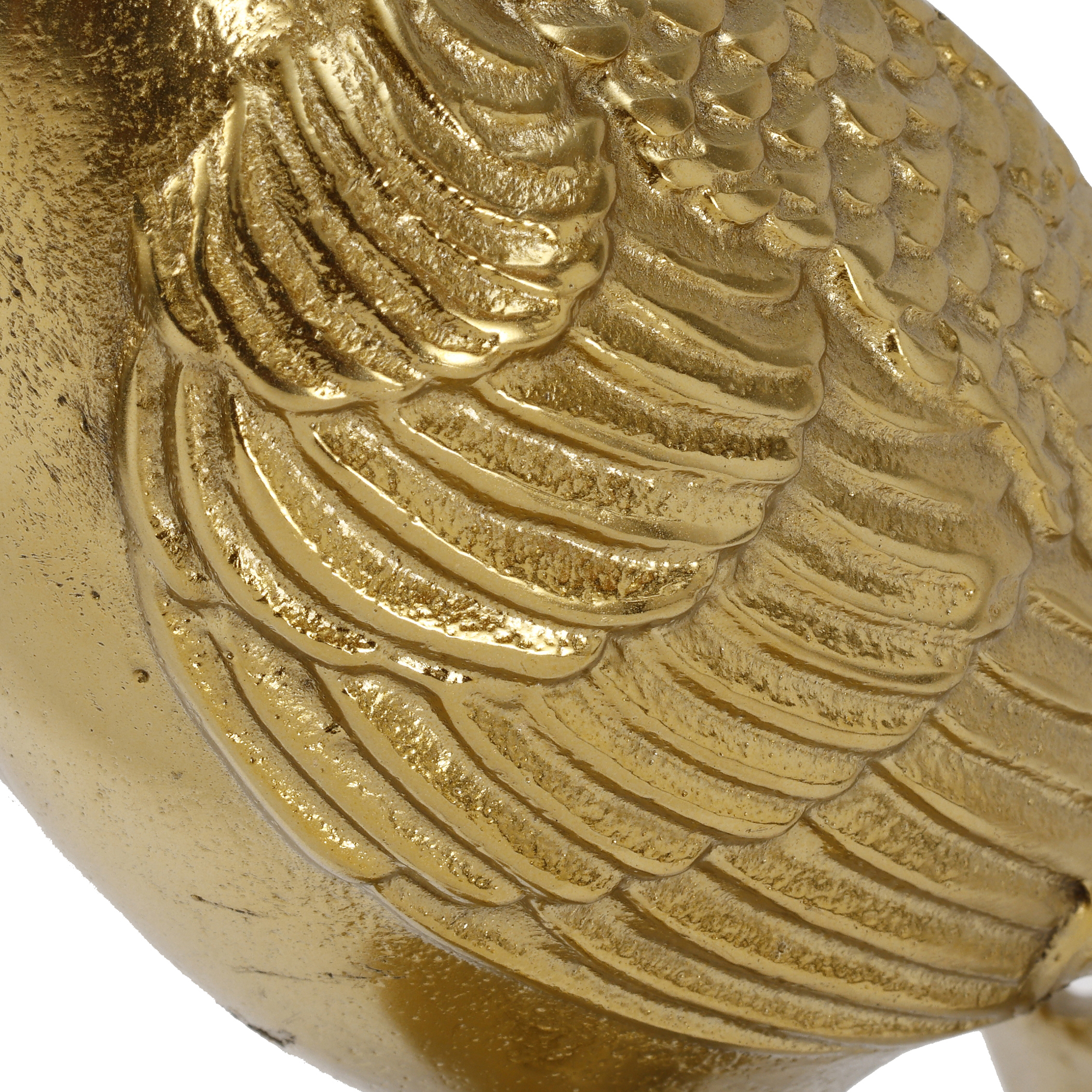 Beistelltisch Couchtisch Pfau Metall Gold mit Glasplatte