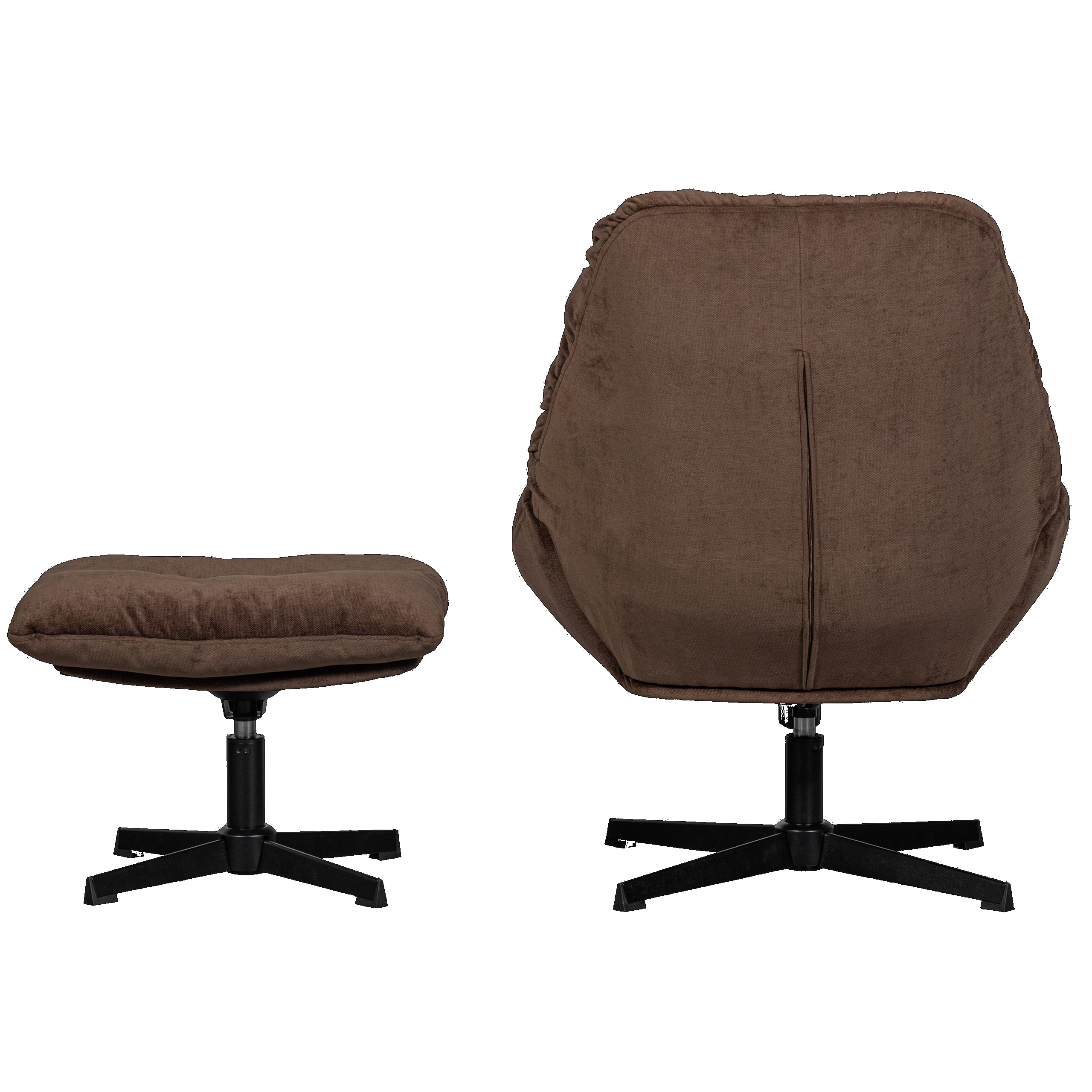 8714713201112_BACK_1 Retro Loungesessel Relaxsessel Yaro Set mit Hocker Samt Espresso