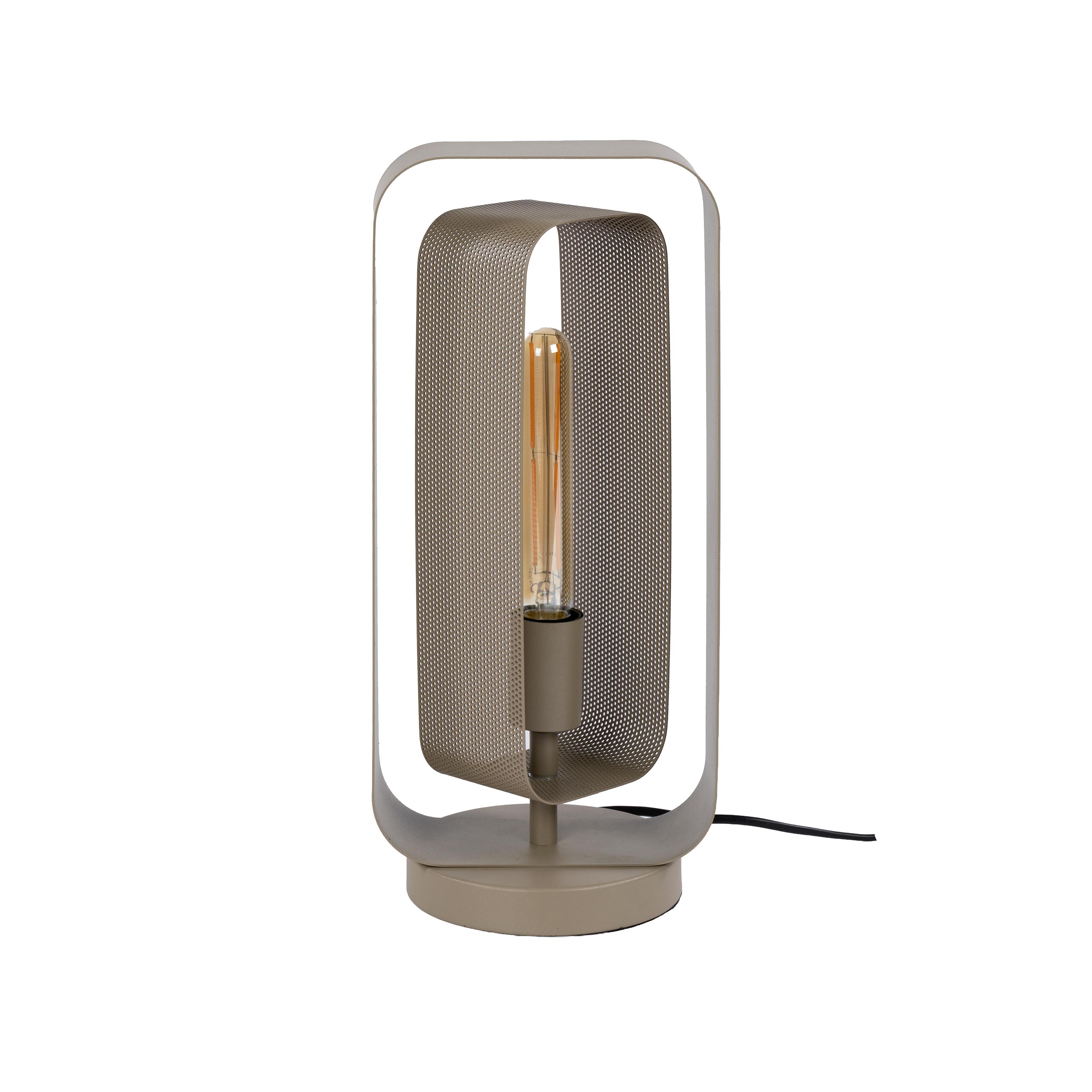 Tischlampe Mesh Rotate Metall drehbar beige